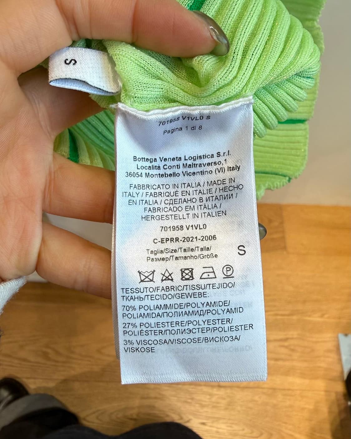 보테가 베네타 그린 링컬 드레스  상품이미지9