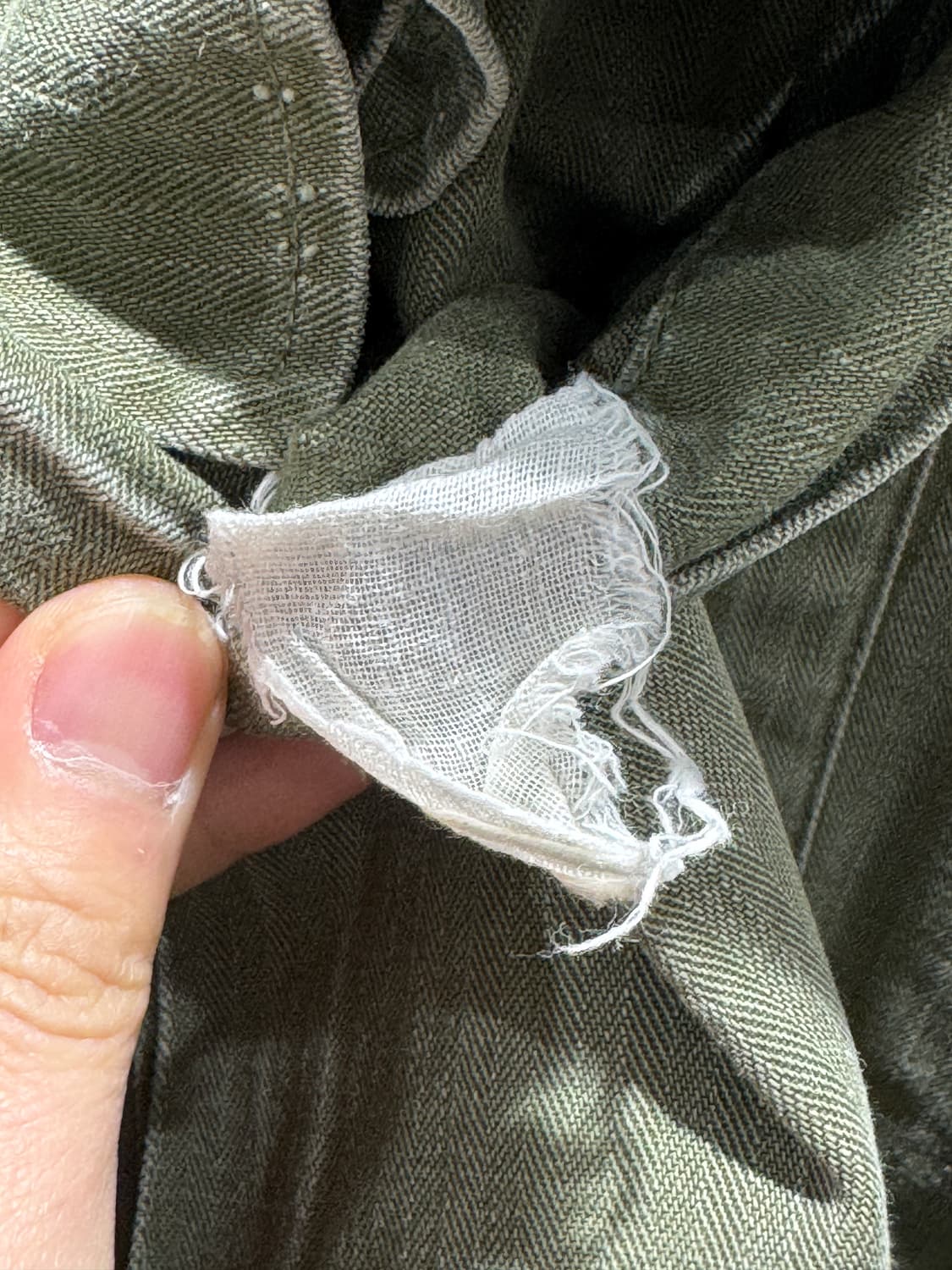 40s 미군 M43 HBT 유틸리티 셔츠 상품이미지4