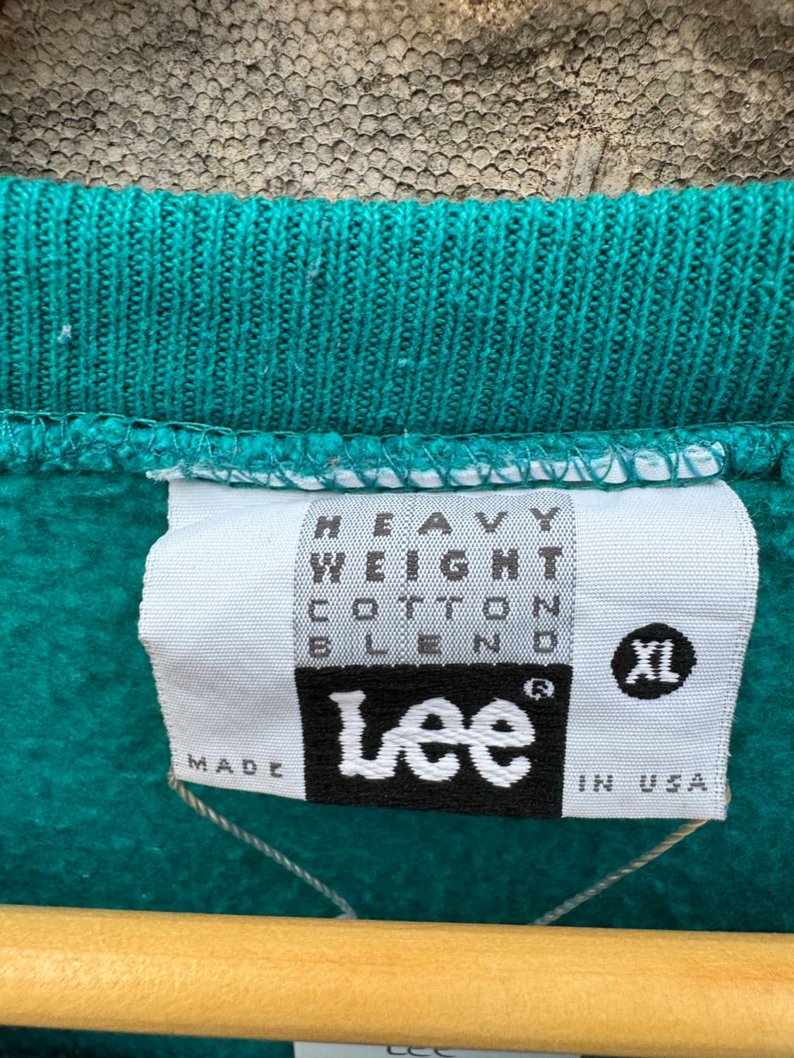 90s lee made in usa 반짝이 프린팅 스웻 셔츠 맨투맨 상품이미지4