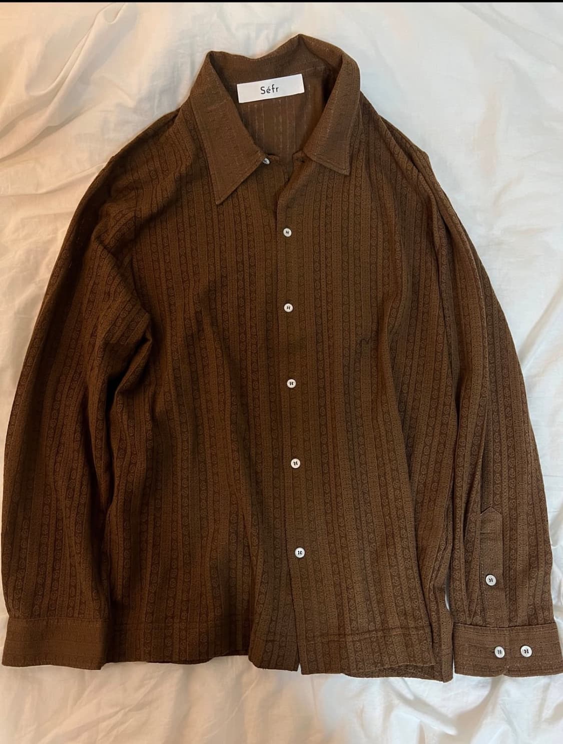 sefr 세퍼 리플리 셔츠 에스프레소 L사이즈 상품이미지5