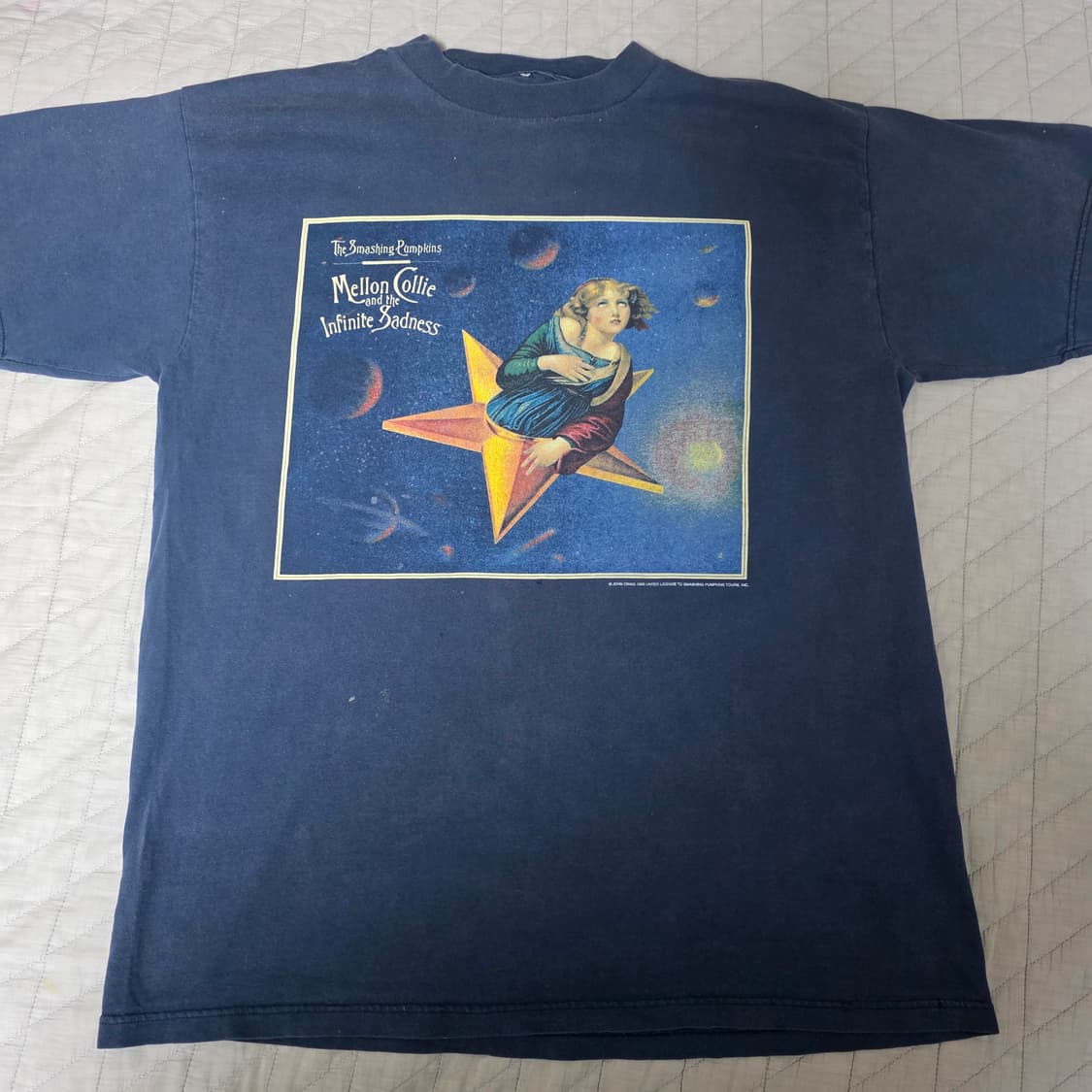 [OS] 90s 스매싱펌킨스 인피니트 새드니스 네이비 빈티지 밴드티 상품이미지1