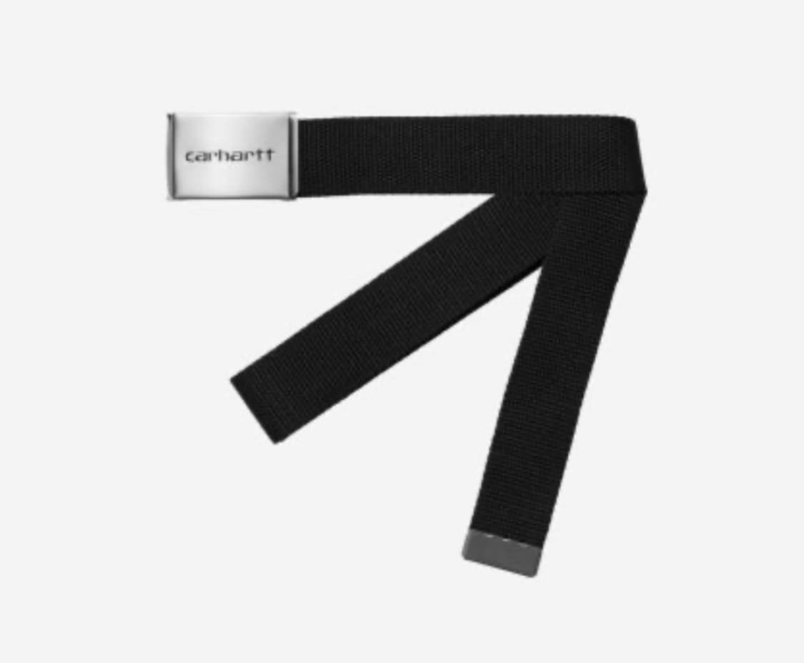 칼하트 WIP 클립 벨트 크롬 블랙 상품이미지2