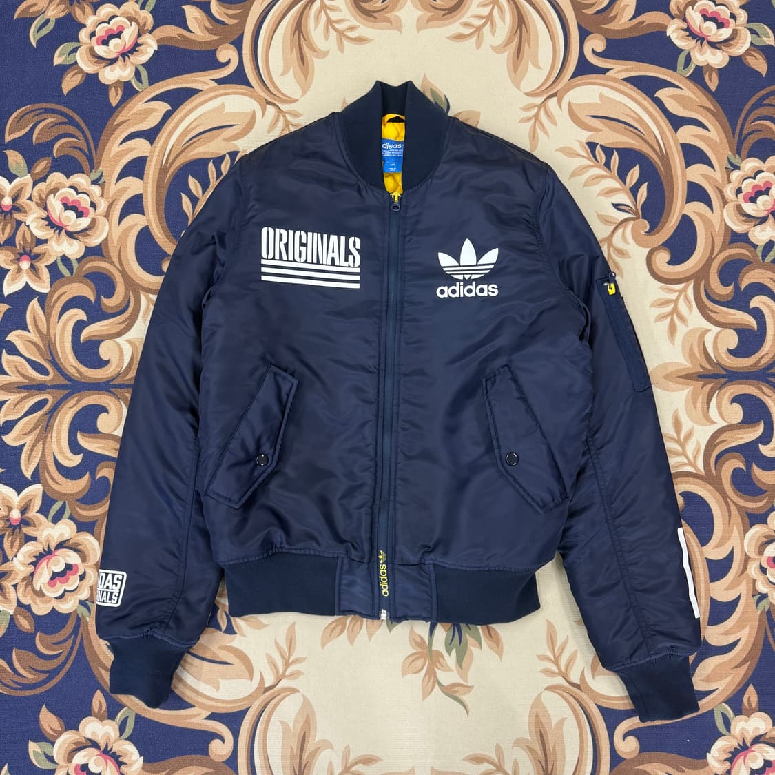 (S)아디다스 Adidas 로고 봄버자켓(네이비) 상품이미지1