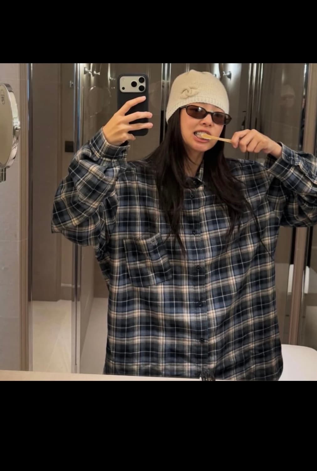 (L,XL) ERL 이알엘 Blue Plaid 체크셔츠 상품이미지2