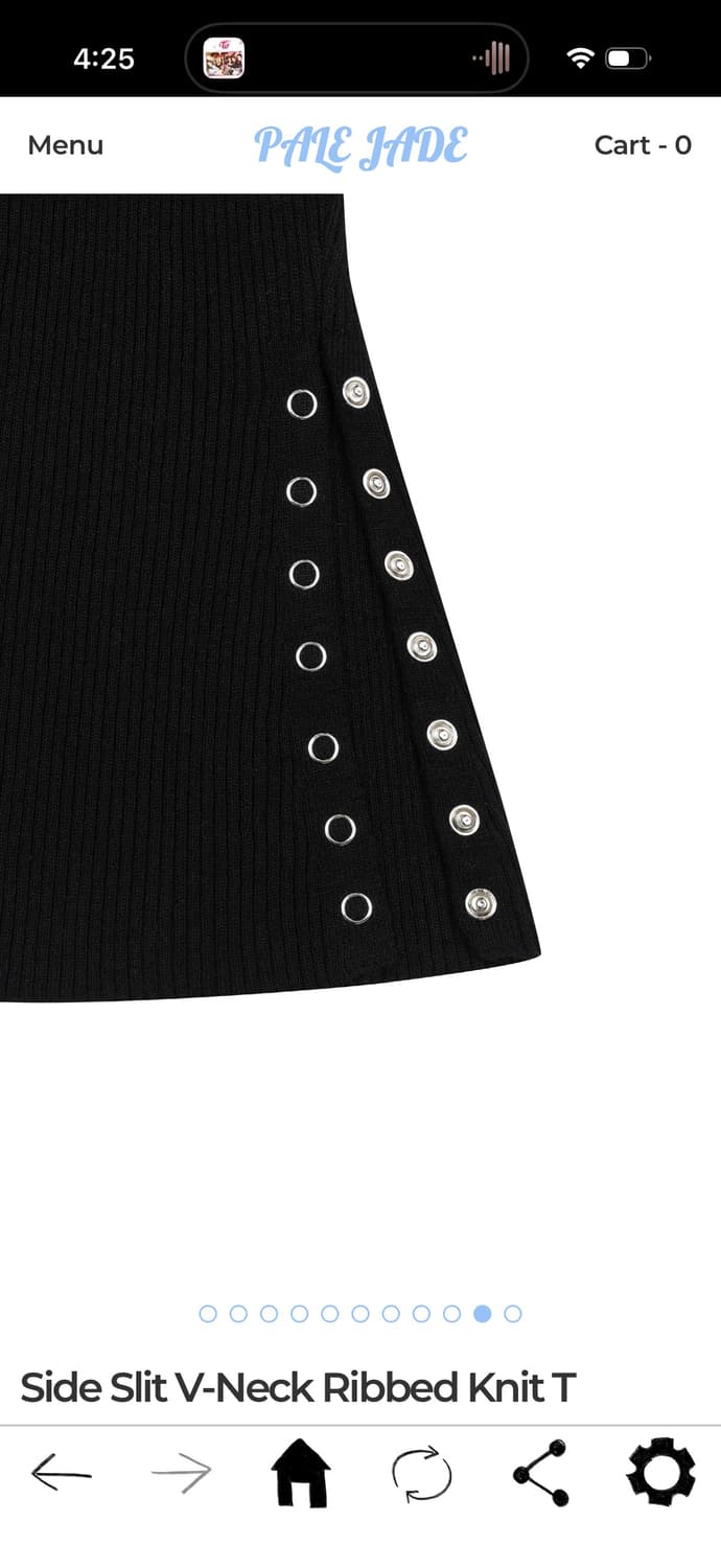 (새상품)페일제이드 사이드 슬릿 브이넥 니트 그레이 상품이미지3