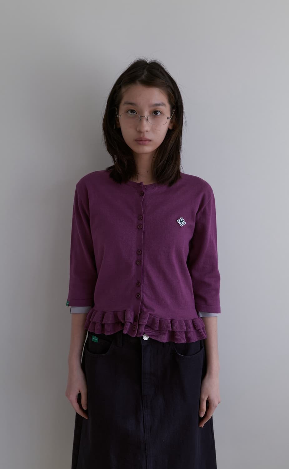 노컨텐트 프릴가디건 상품이미지1