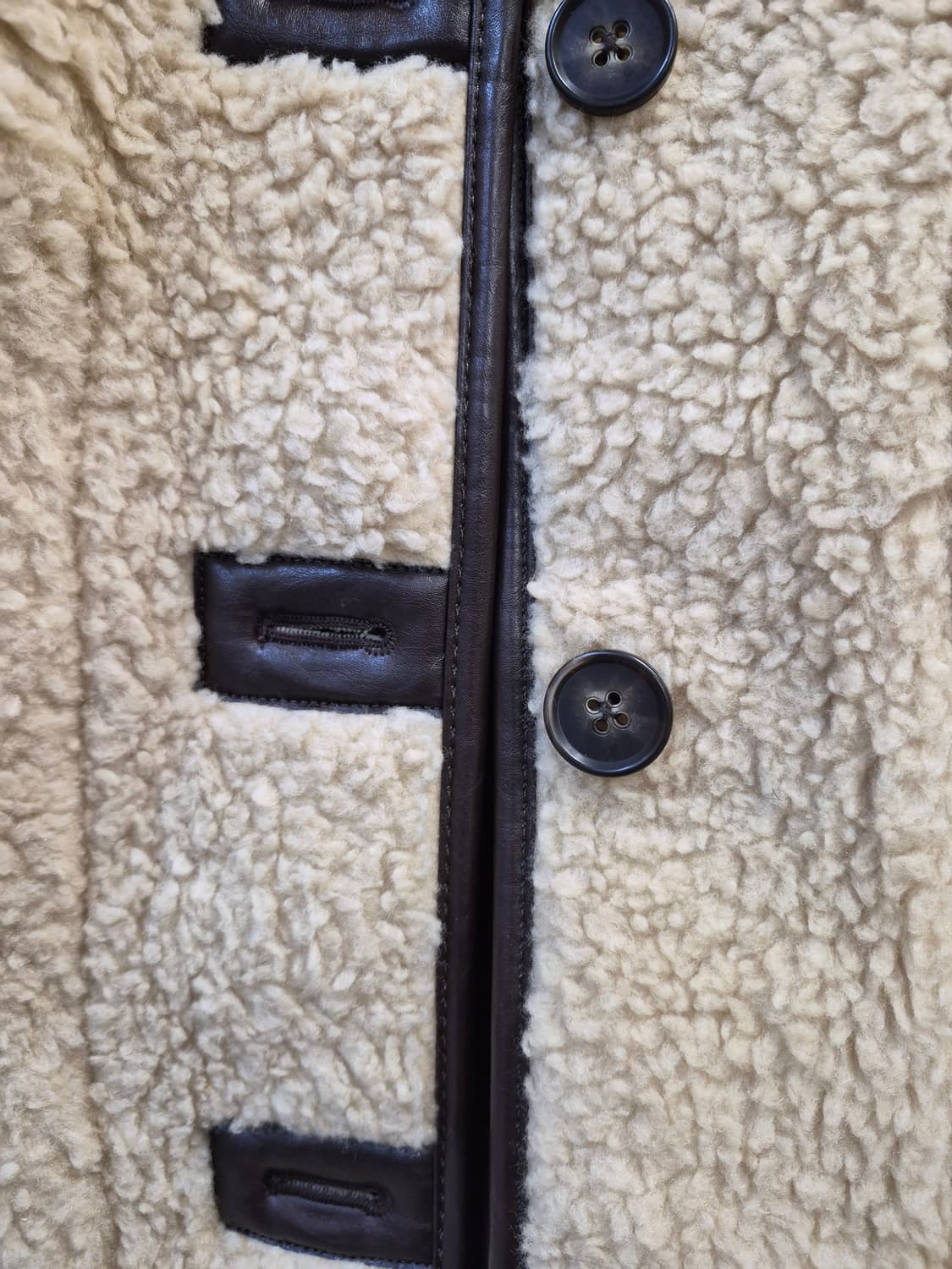 앤오르 EN OR. 양털 더플 재킷. 크림 아이보리 상품이미지5