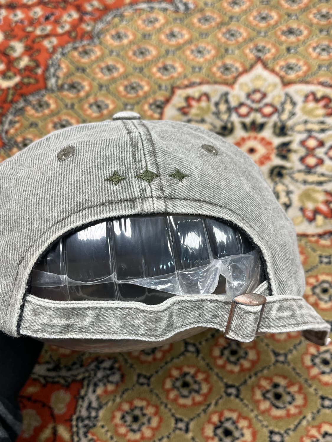 [FREE] 벨리에 빈티지 그레이 데님 볼캡 상품이미지3