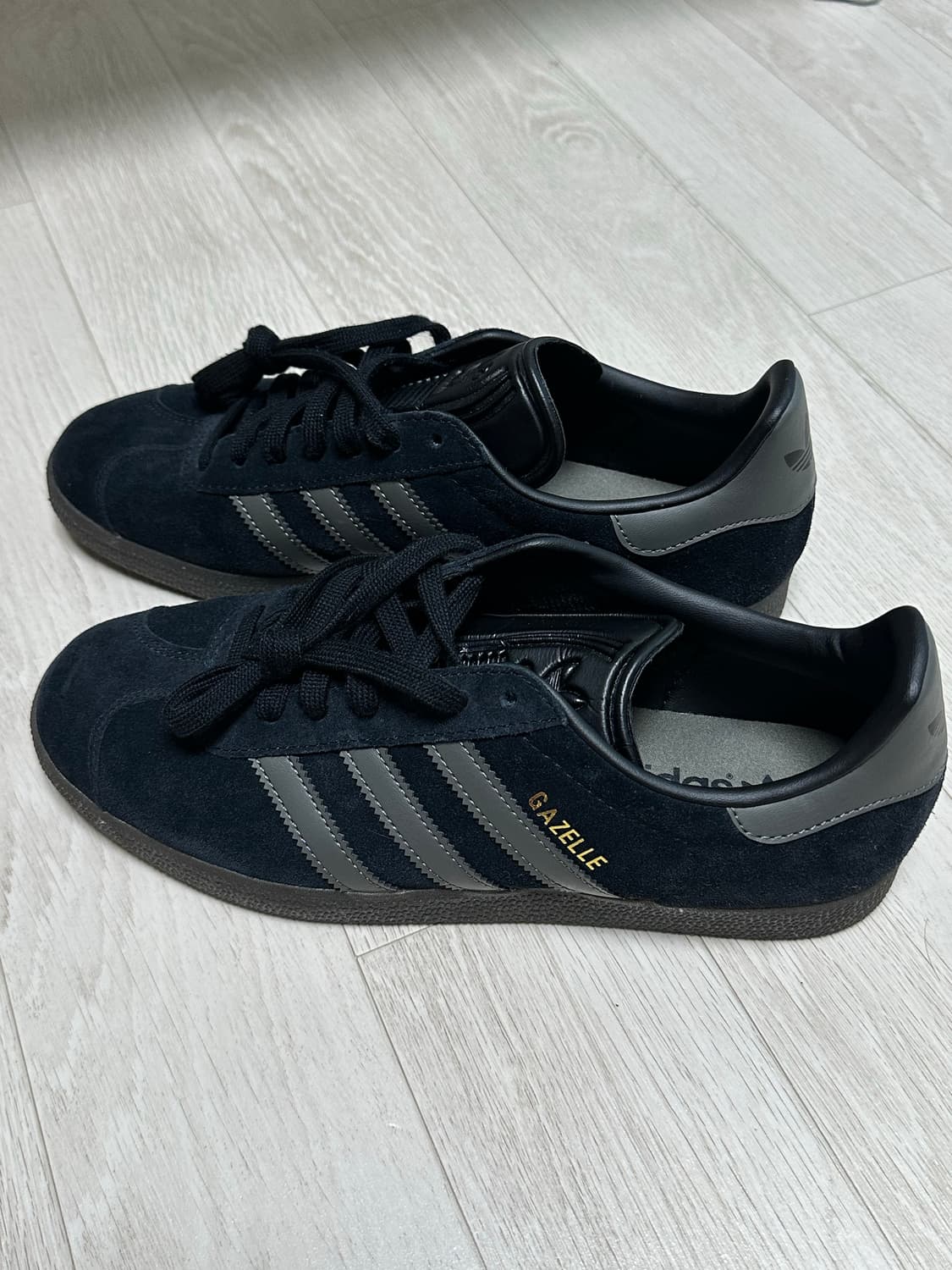 아디다스 가젤 코어 블랙/골드 메탈릭 (id6105) 270사이즈 상품이미지3