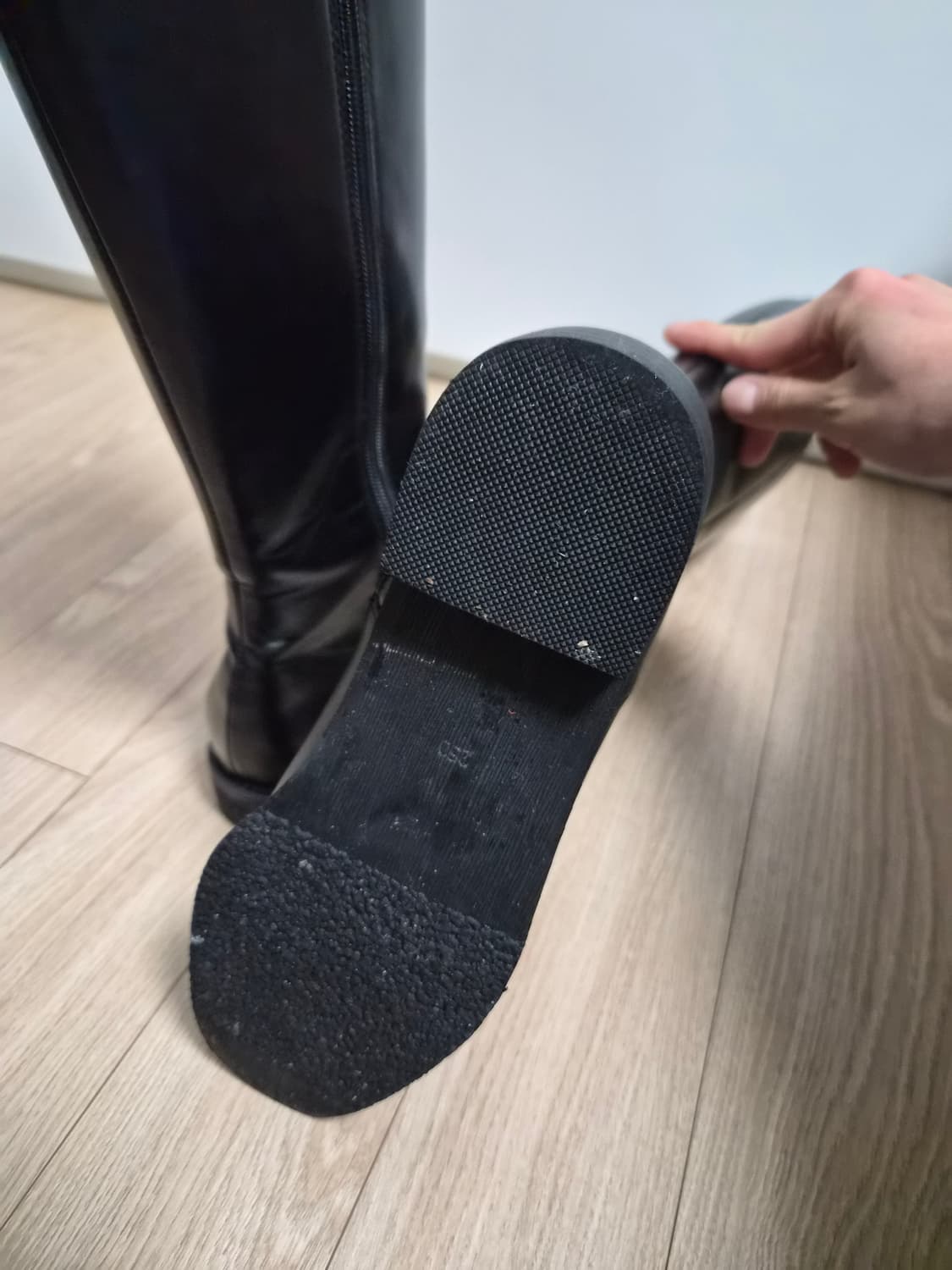 SPUR 블랙 롱부츠 250 상품이미지4