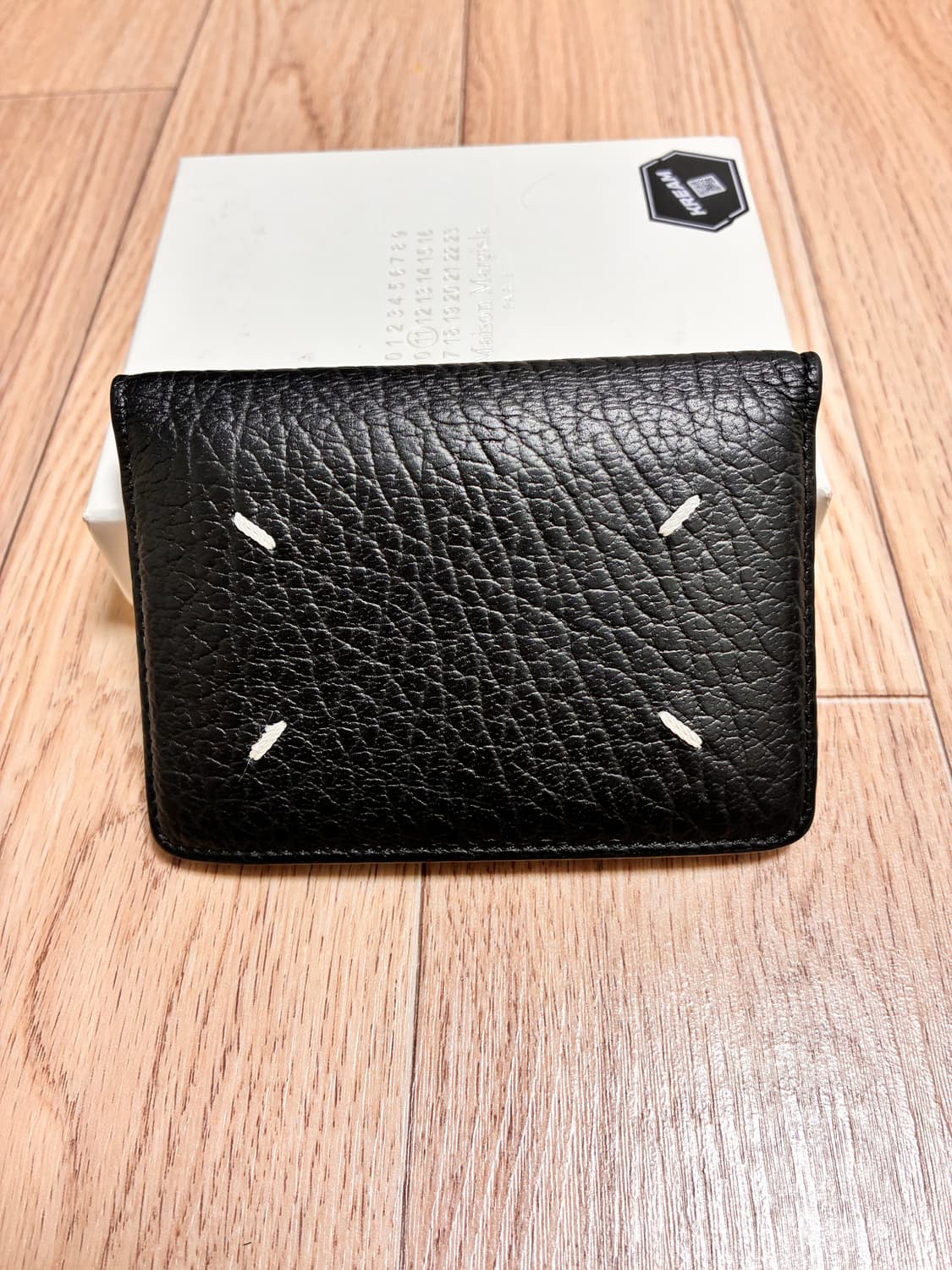 메종 마르지엘라 보빈 레더 카드 홀더 블랙 (카드지갑) 상품이미지3