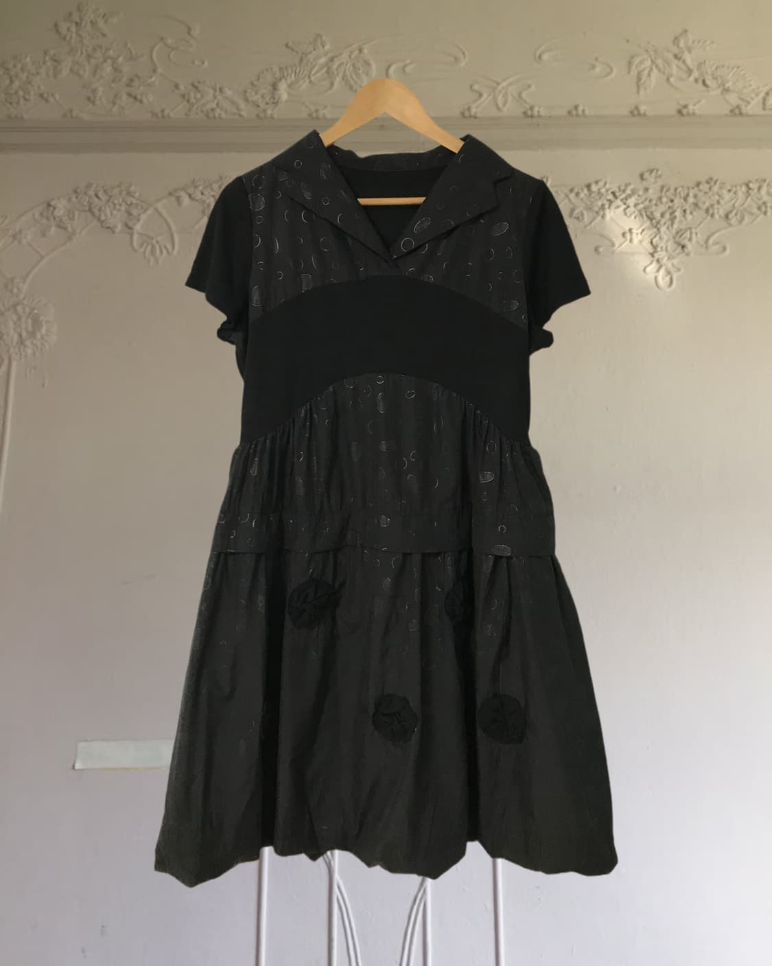 vintage pattern balloon one-piece 상품이미지6