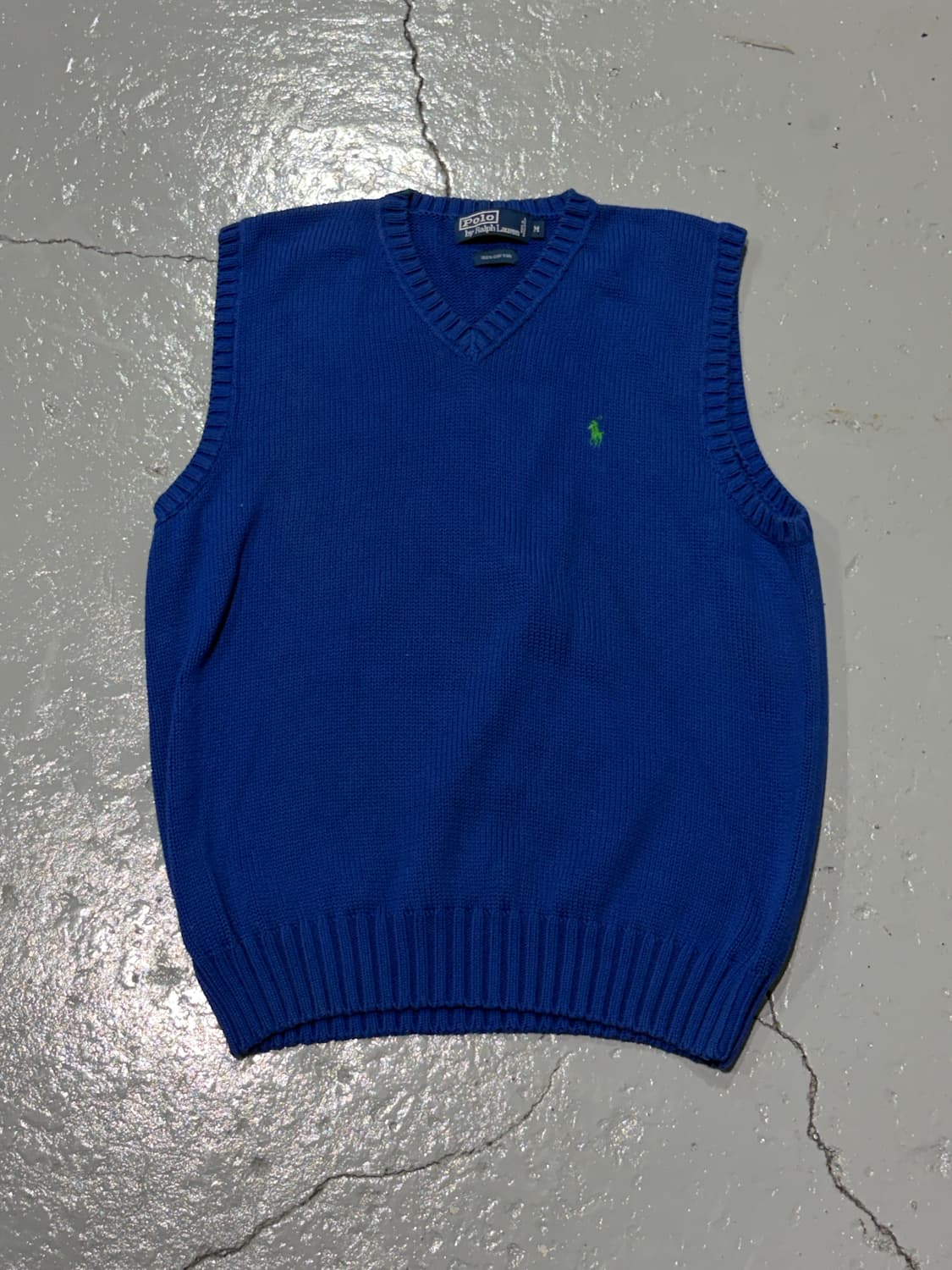 폴로 랄프로렌(Polo Ralph Lauren) 블루 니트 베스트 상품이미지1