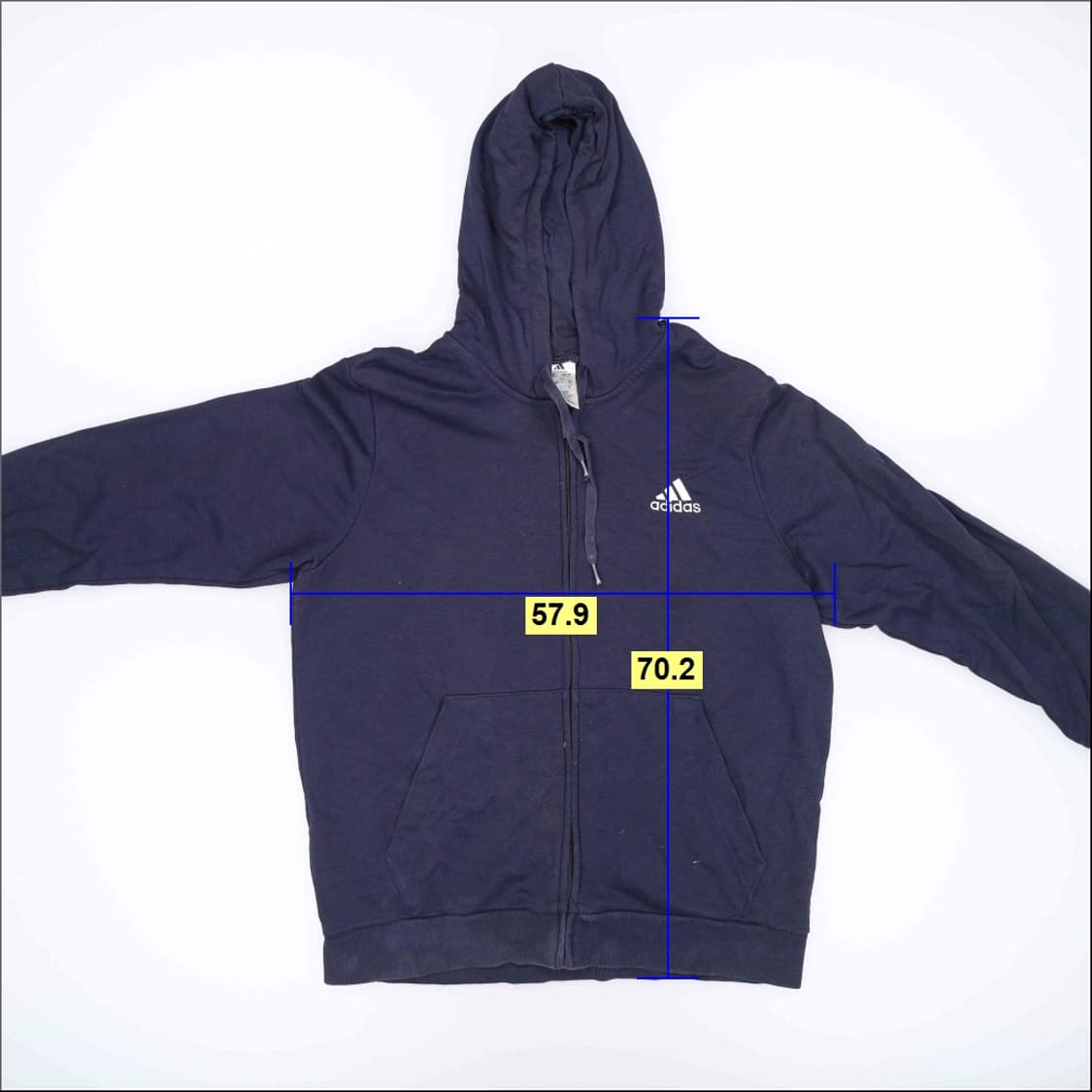 3XL 아디다스 빅로고 후드집업 0602H 상품이미지6