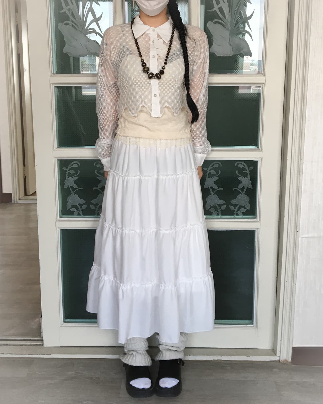 Pattern point see through shirtPattern p 상품이미지1