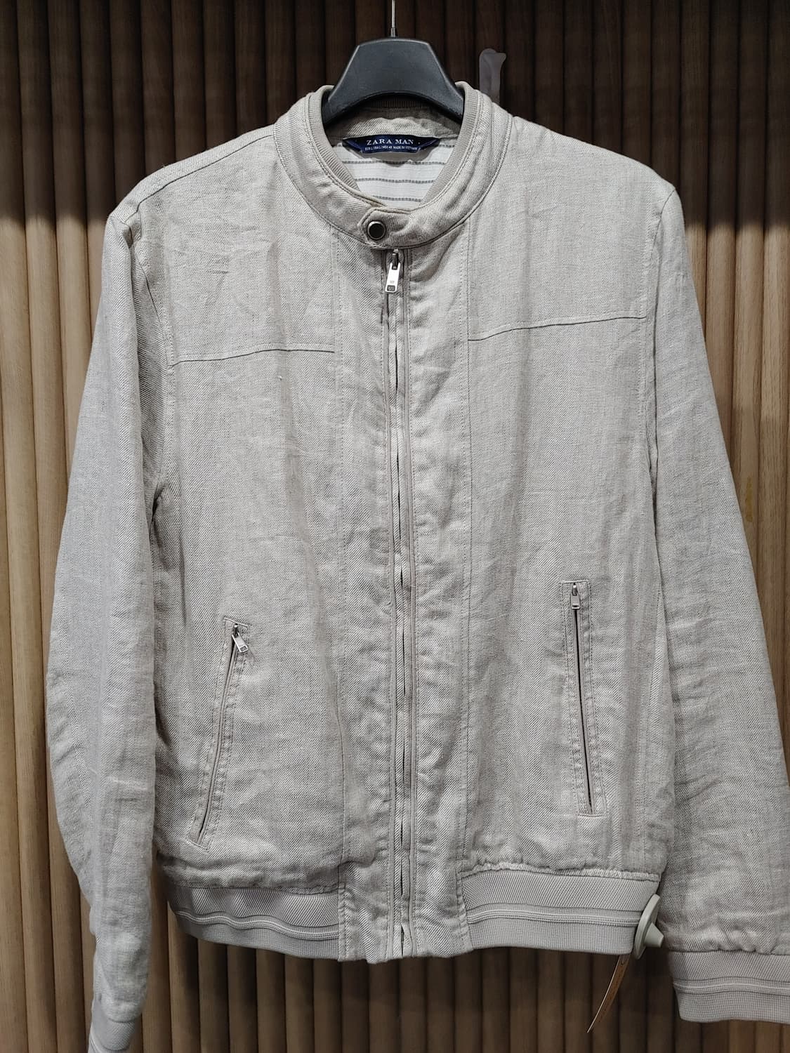 무배) 자라 맨즈 트러커 린넨 자켓 - L 상품이미지1