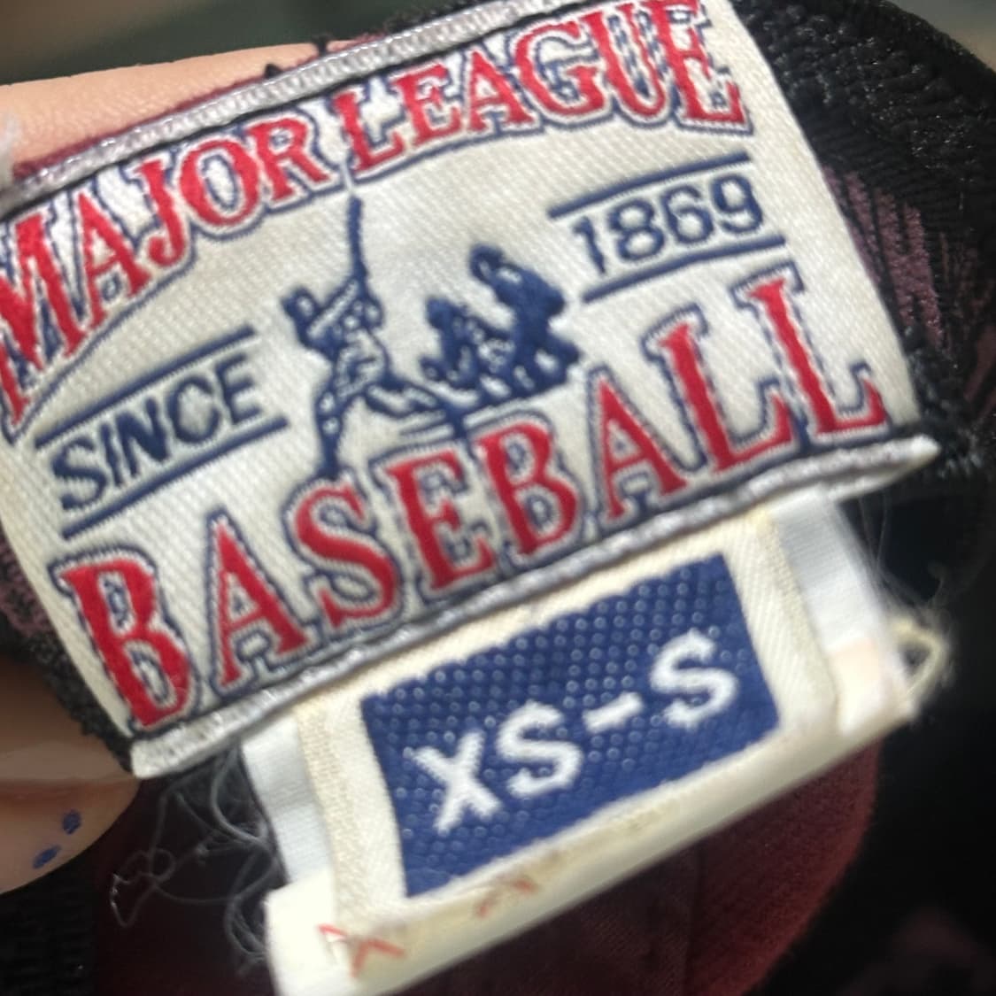 MLB 빈티지 버건디 볼캡 상품이미지5