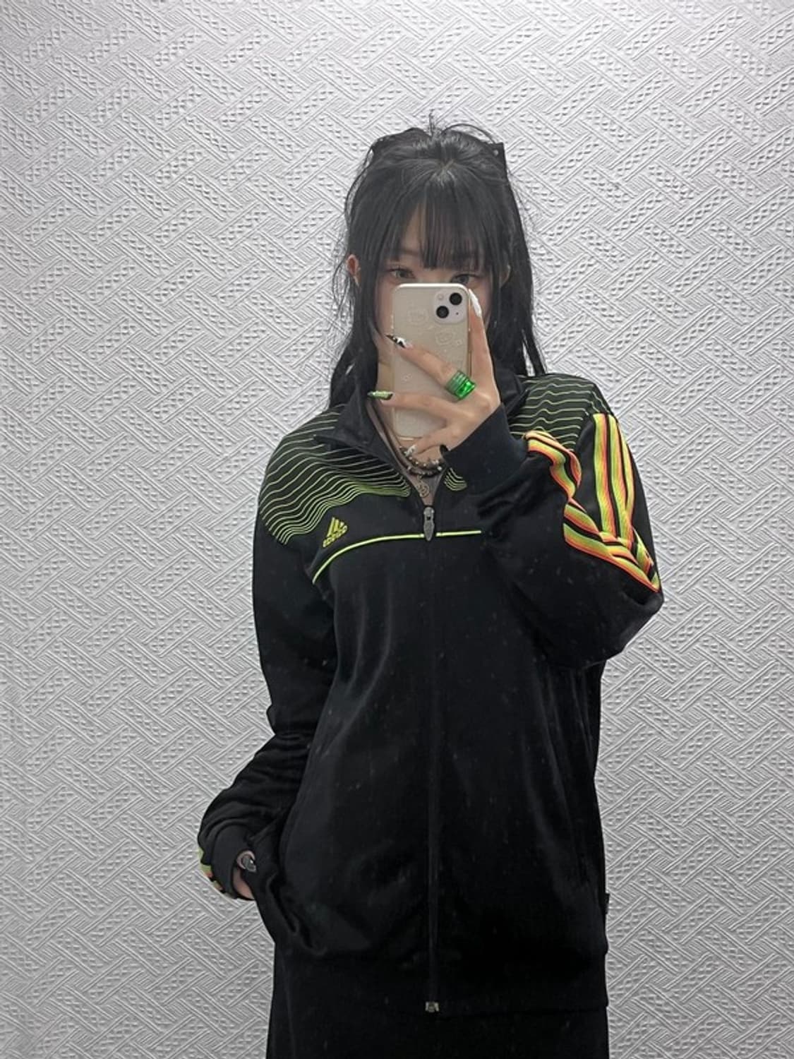 아디다스 레트로 00's 스트릿 네온 져지 집업 105 C08640 상품이미지2