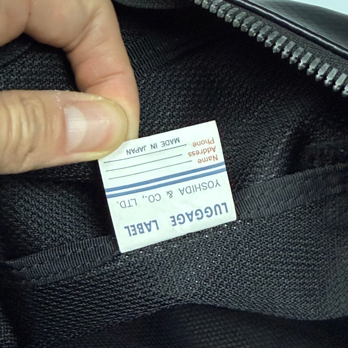 요시다포터 러기지라벨 뉴라이너 숄더백 블랙 상품이미지8