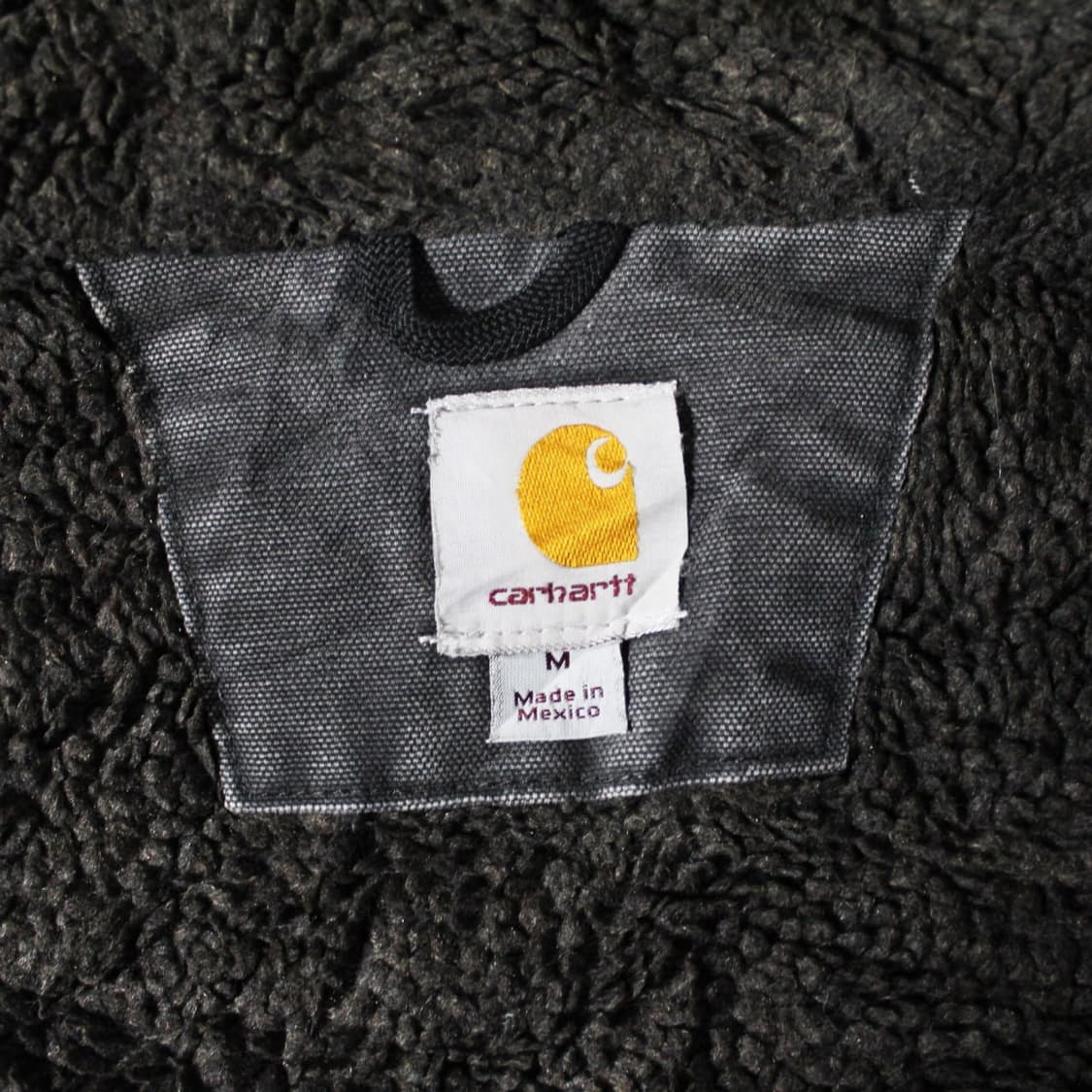 00's Carhartt 칼하트 J284 샌드스톤 덕 셰르파 후드 베스트 상품이미지5