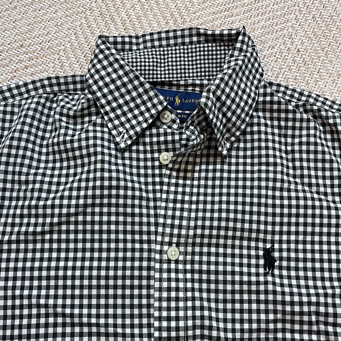 [정품] 폴로 블랙 / 블랙포니 체크 셔츠 [ 4 ] 상품이미지4