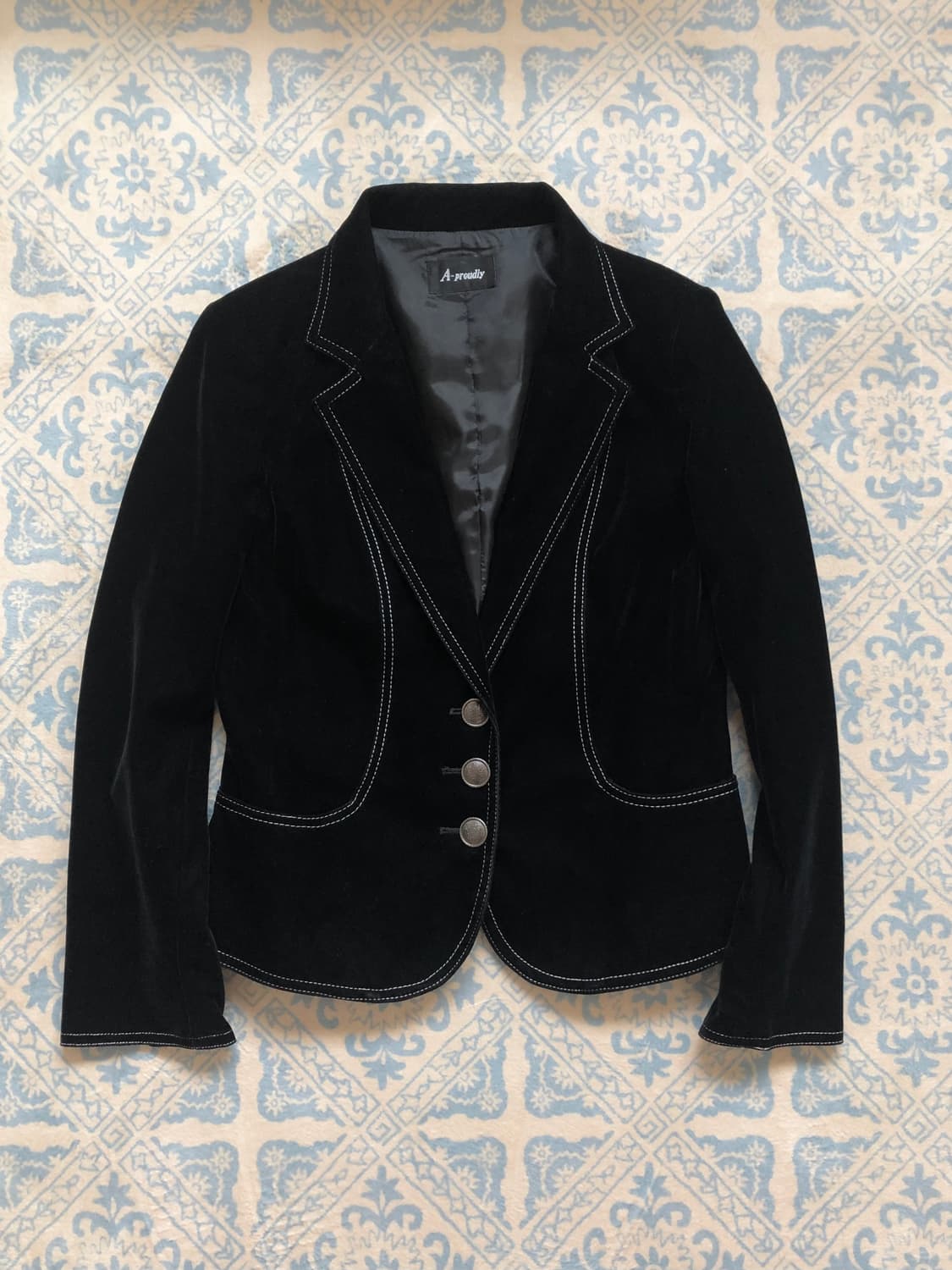 velvet stitch jacket 상품이미지1