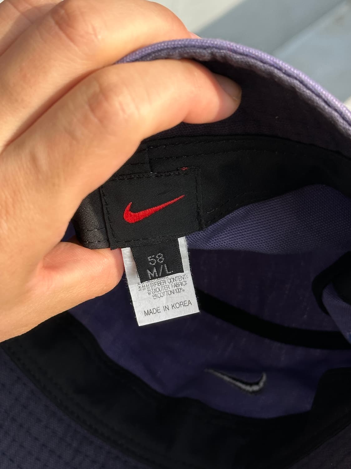 [M-L] 00s 나이키 로고 빈티지 버킷햇 모자 Korea made 상품이미지6