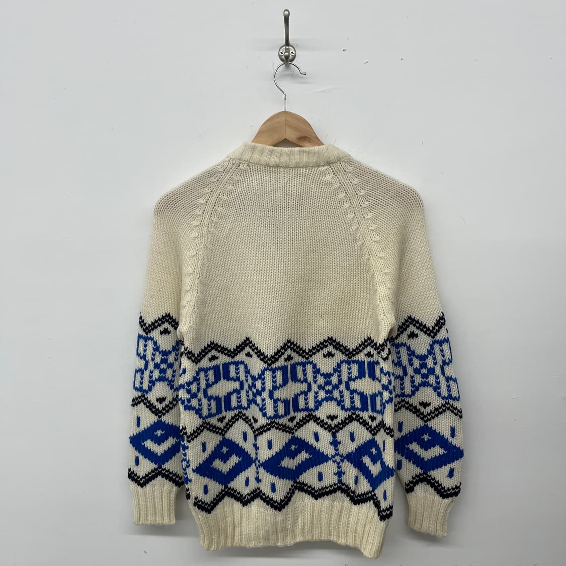 핸드메이드 아이보리 패턴니트 남L 상품이미지4