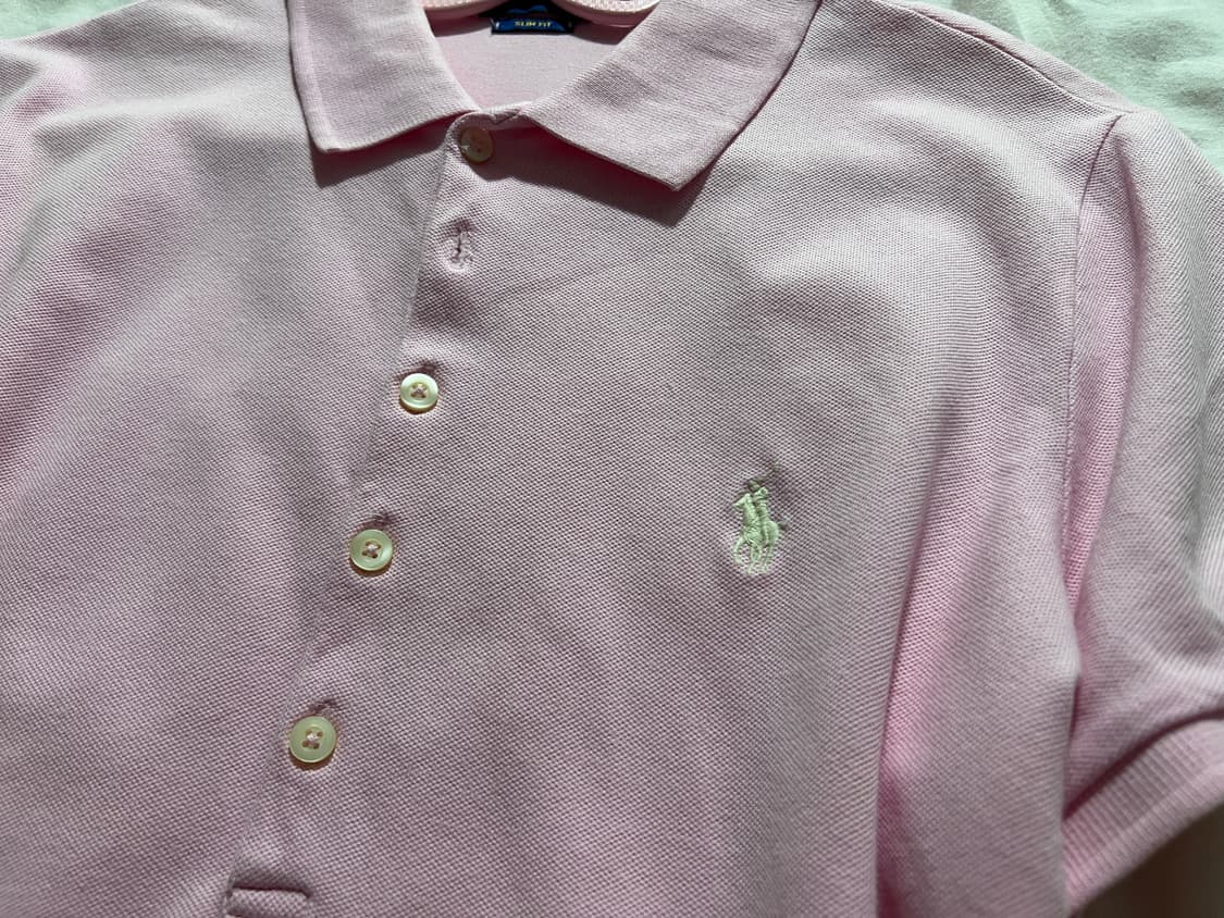 폴로 연핑크 피케이 반팔 상품이미지4