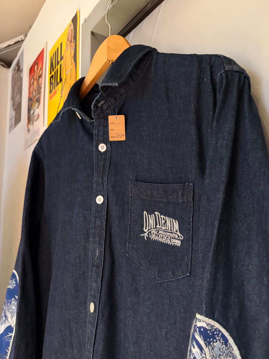 oni denim 오니 데님 자수 셔츠 상품이미지4