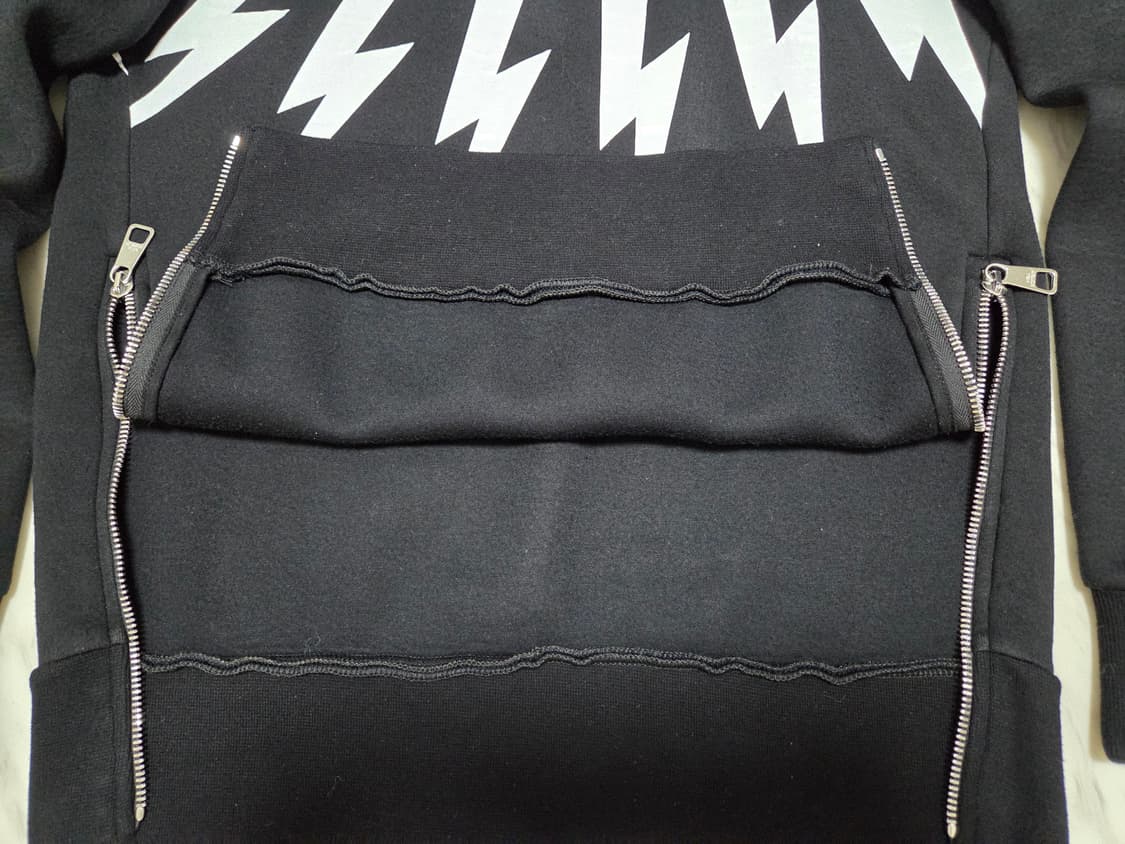 닐바렛 썬더볼트 프린팅 후드티 상품이미지4