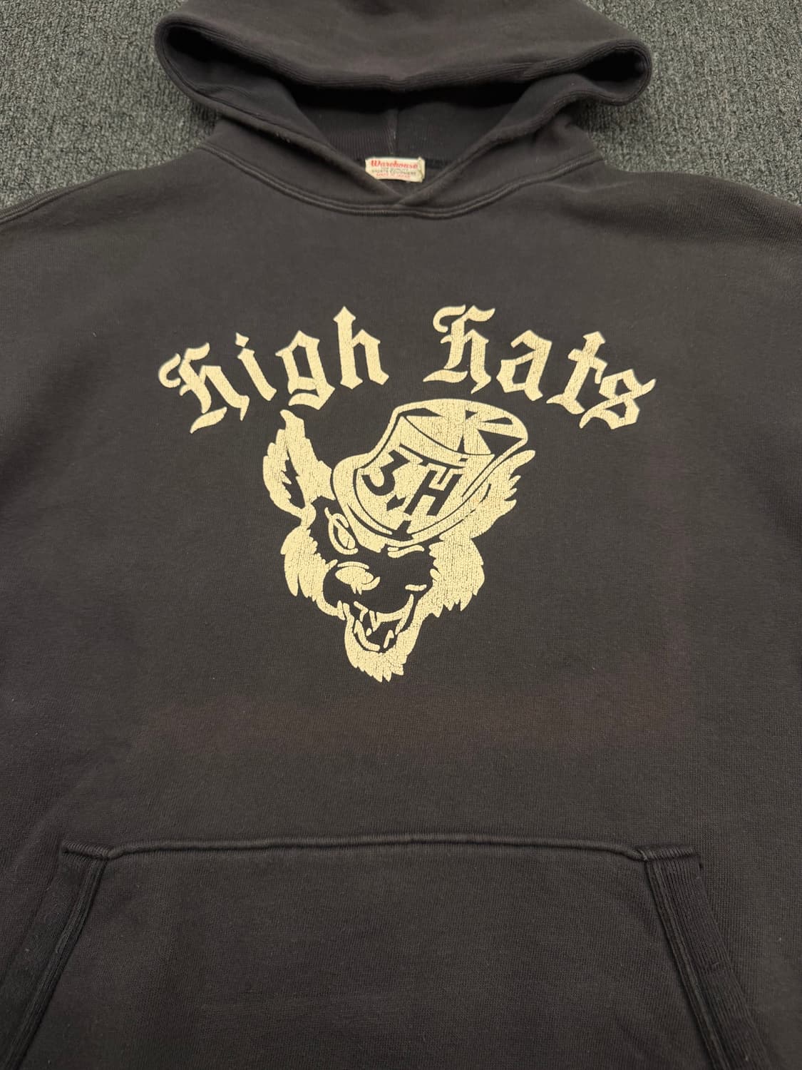 OS) 웨어하우스 42 빈티지 프린팅 후드티 상품이미지3