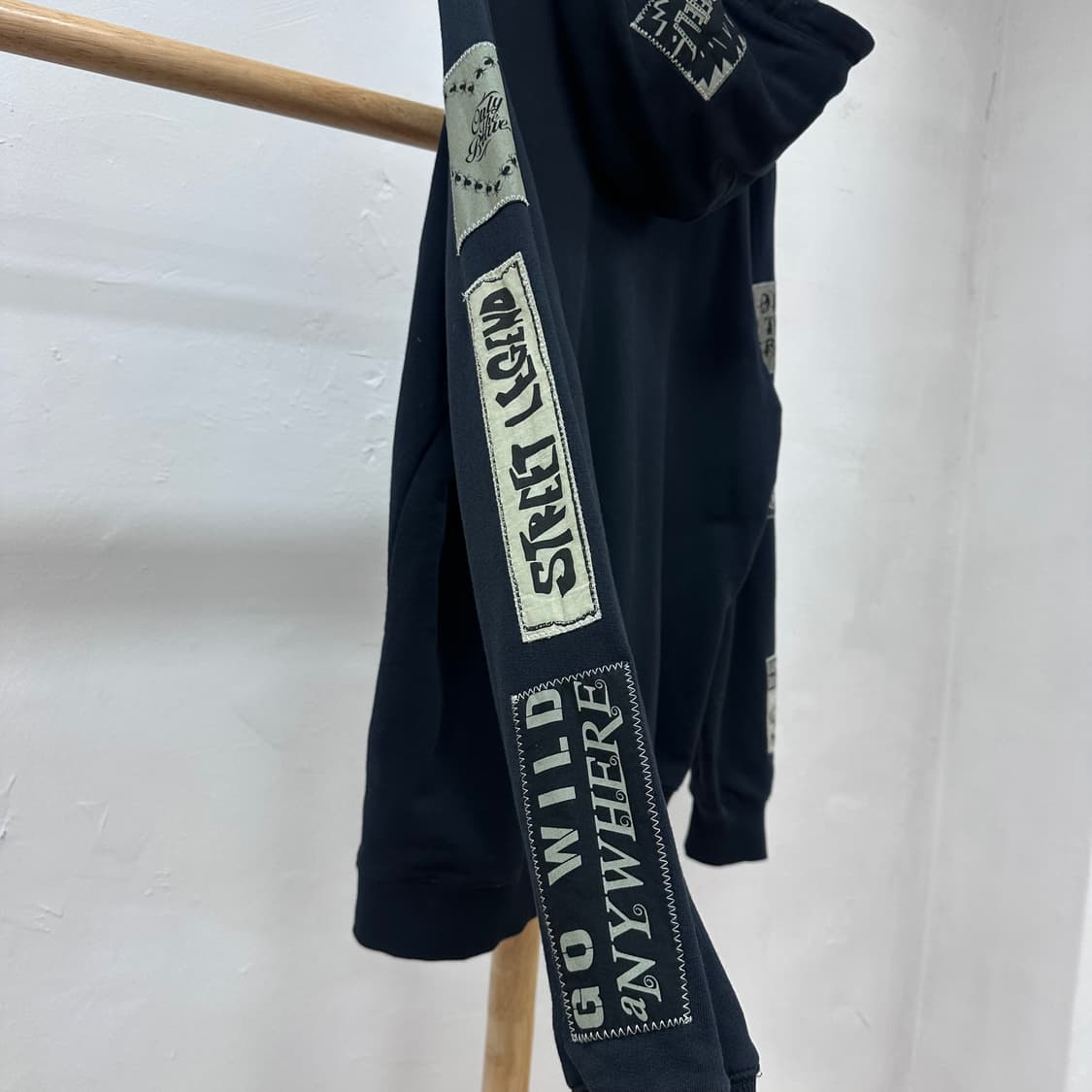 DIESEL 디젤 패치워크 후드 티셔츠 95 (국내매장판) J22 상품이미지7