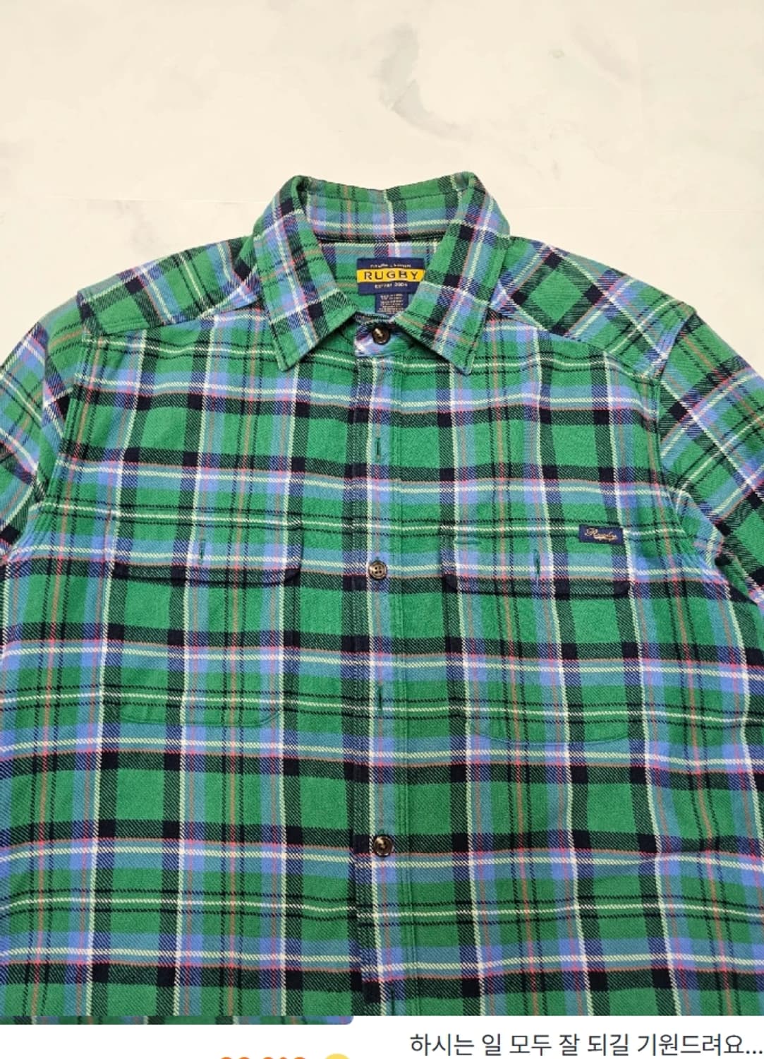 폴로 파이렉스 오프화이트 Rugby 체크 셔츠 95~100 상품이미지4