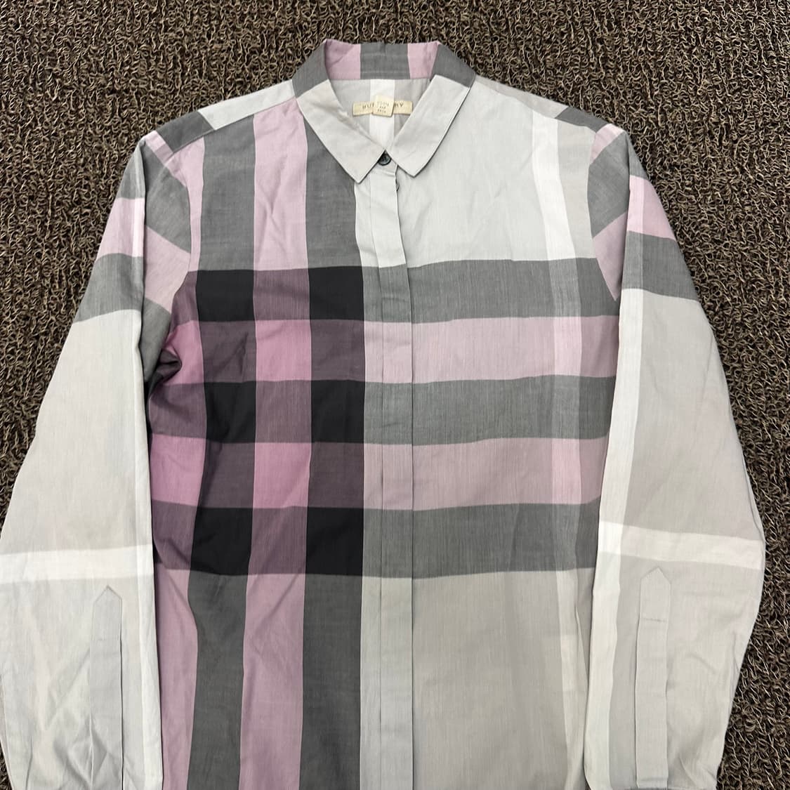 버버리 여성 체크 긴팔 셔츠 2XS 상품이미지2