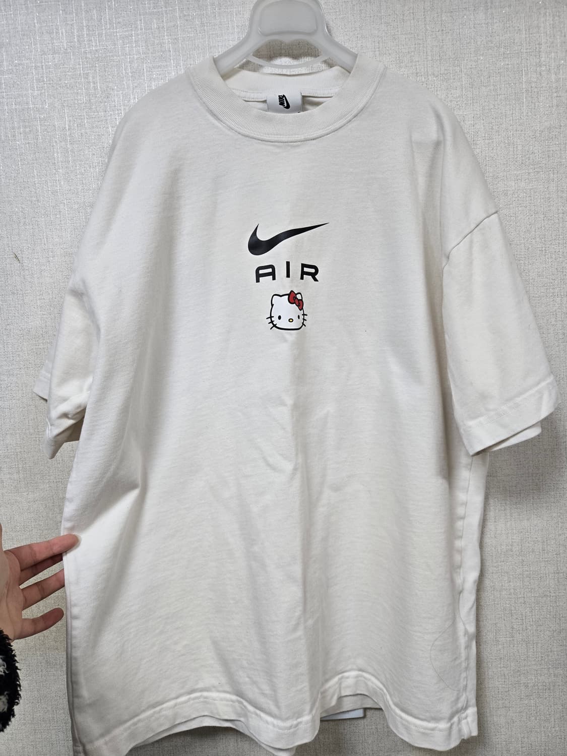 나이키 키티 스우시 화이트 반팔 상품이미지2