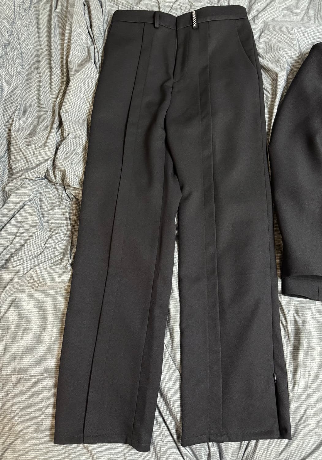 준느 /J20 IX자수 블레이저, P10RE 플레어 슬랙스 셋업/M, M 상품이미지5