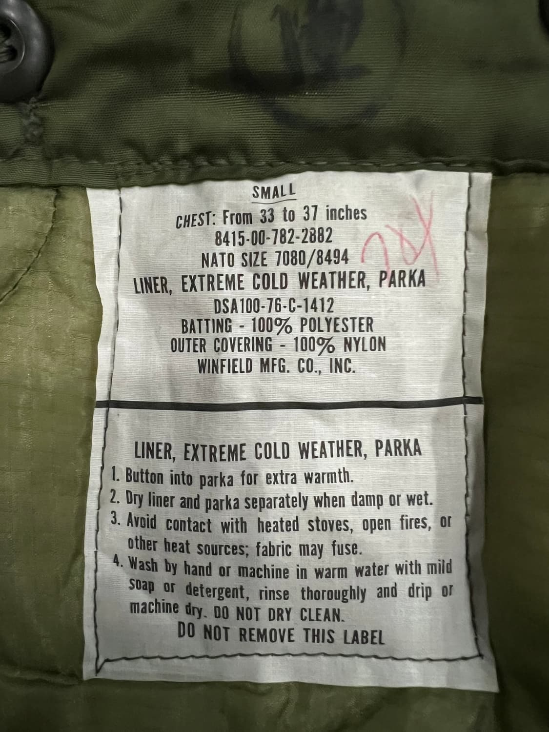 (S) M65 피쉬테일 오리지널 개파카 상품이미지3