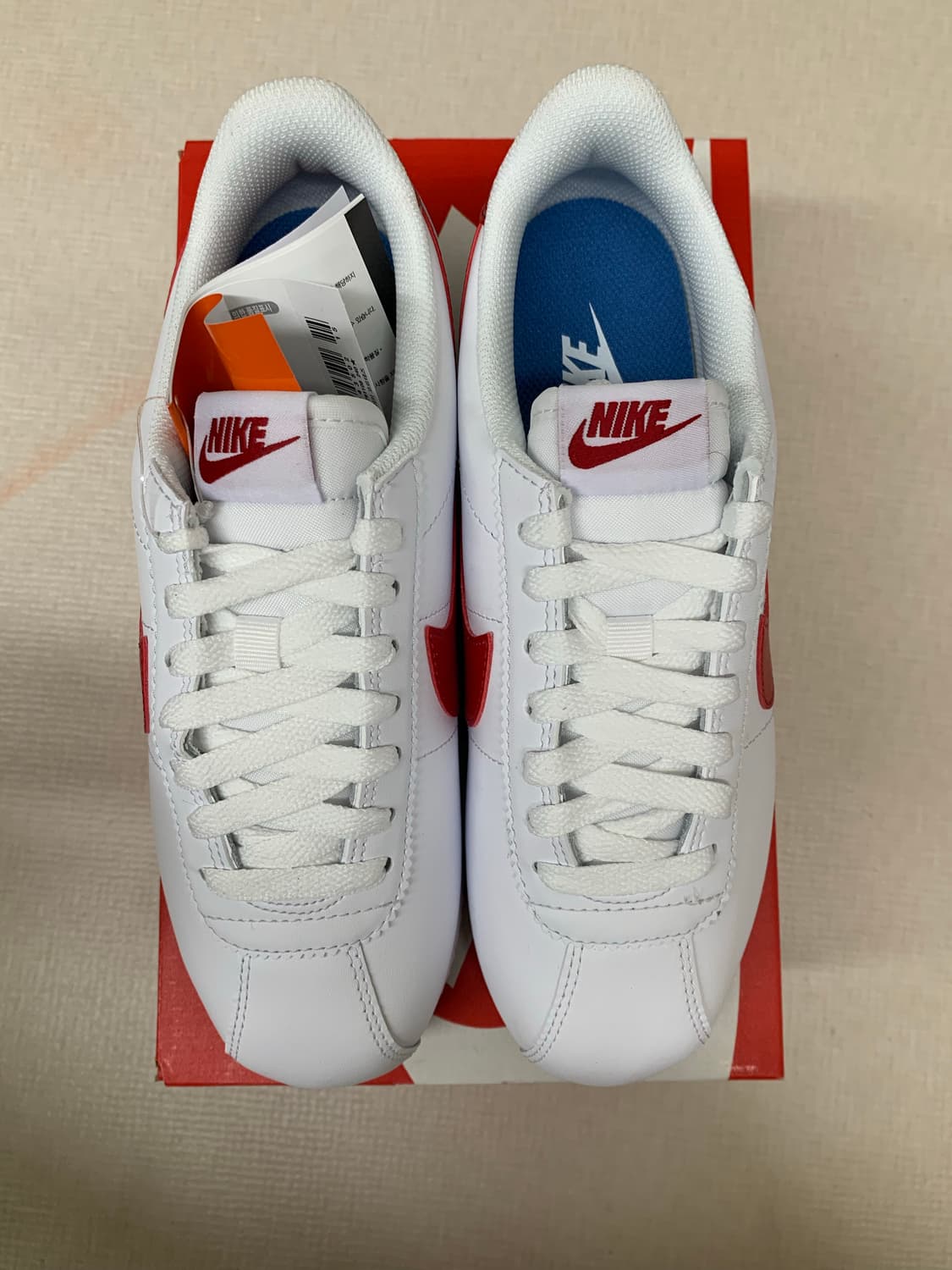 나이키 코르테즈 레더 화이트  상품이미지2