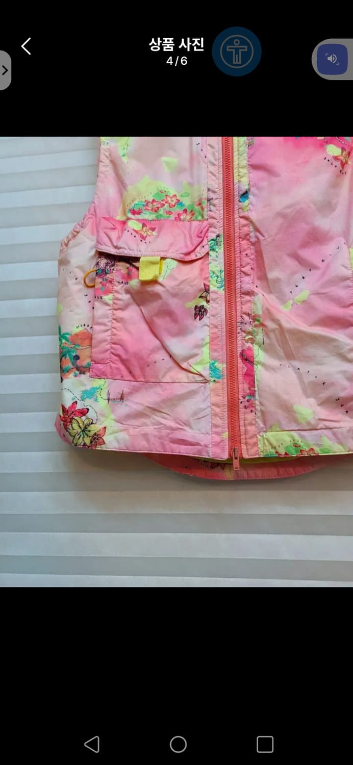 세일!가격변동×(정품)오일릴리 플라워 패턴 후드베스트 상품이미지5