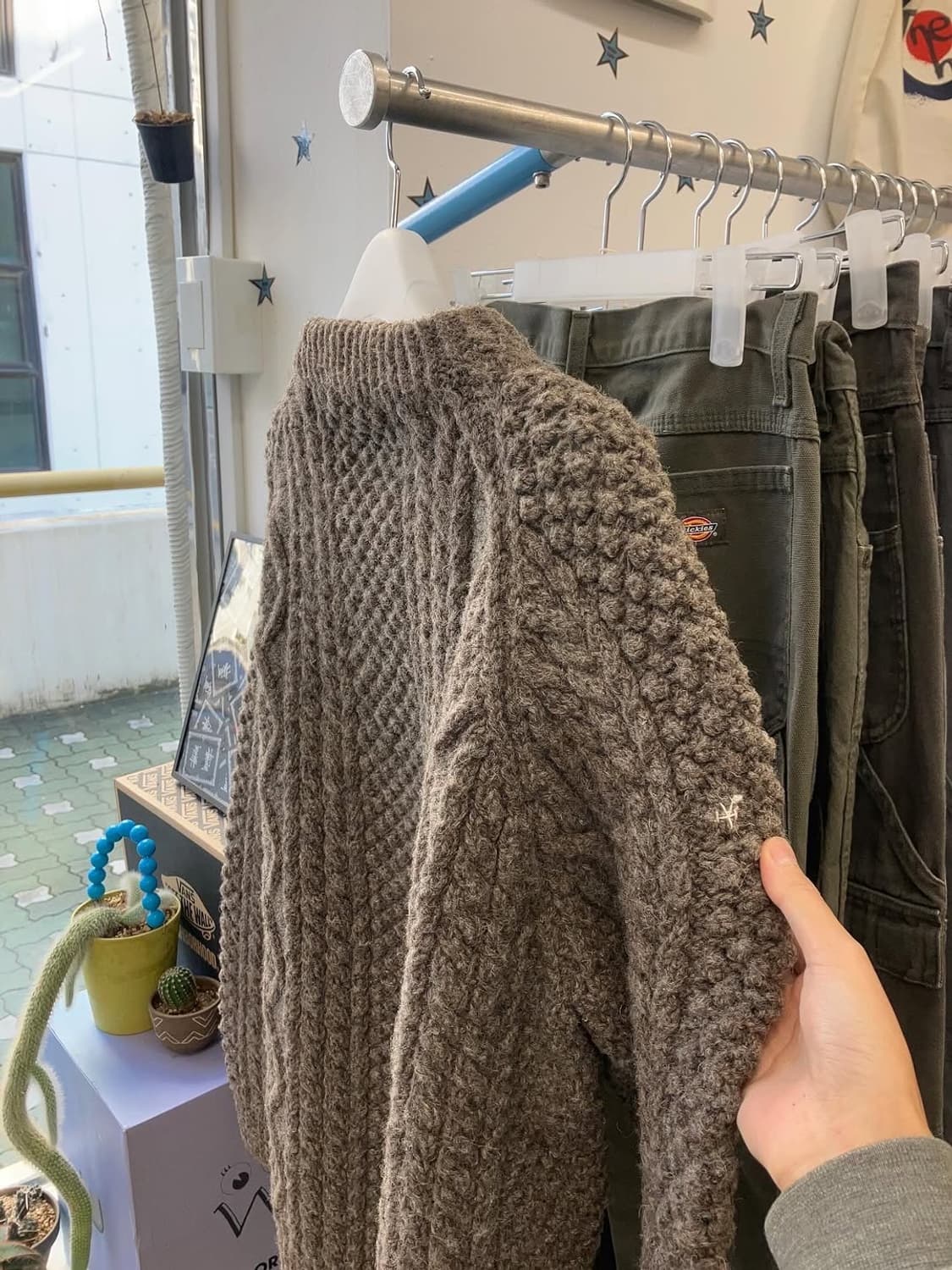 vtg handmade wool sweater  상품이미지2