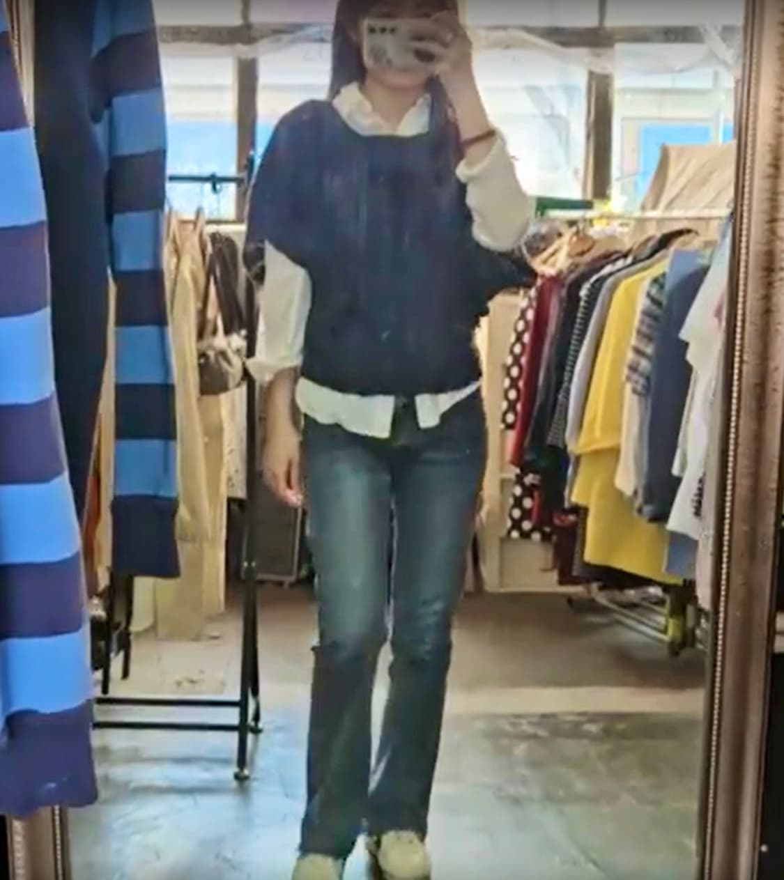 데님앤서플라이 꽈배기 니트 조끼 상품이미지9