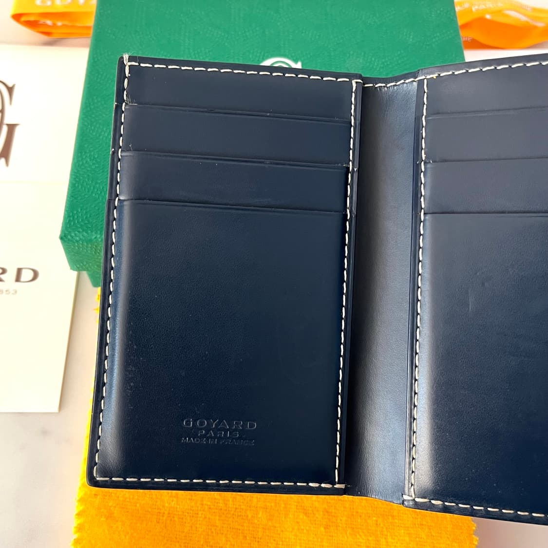 [A급/정품] 고야드 생피에르 카드지갑 네이비 반지갑 상품이미지3