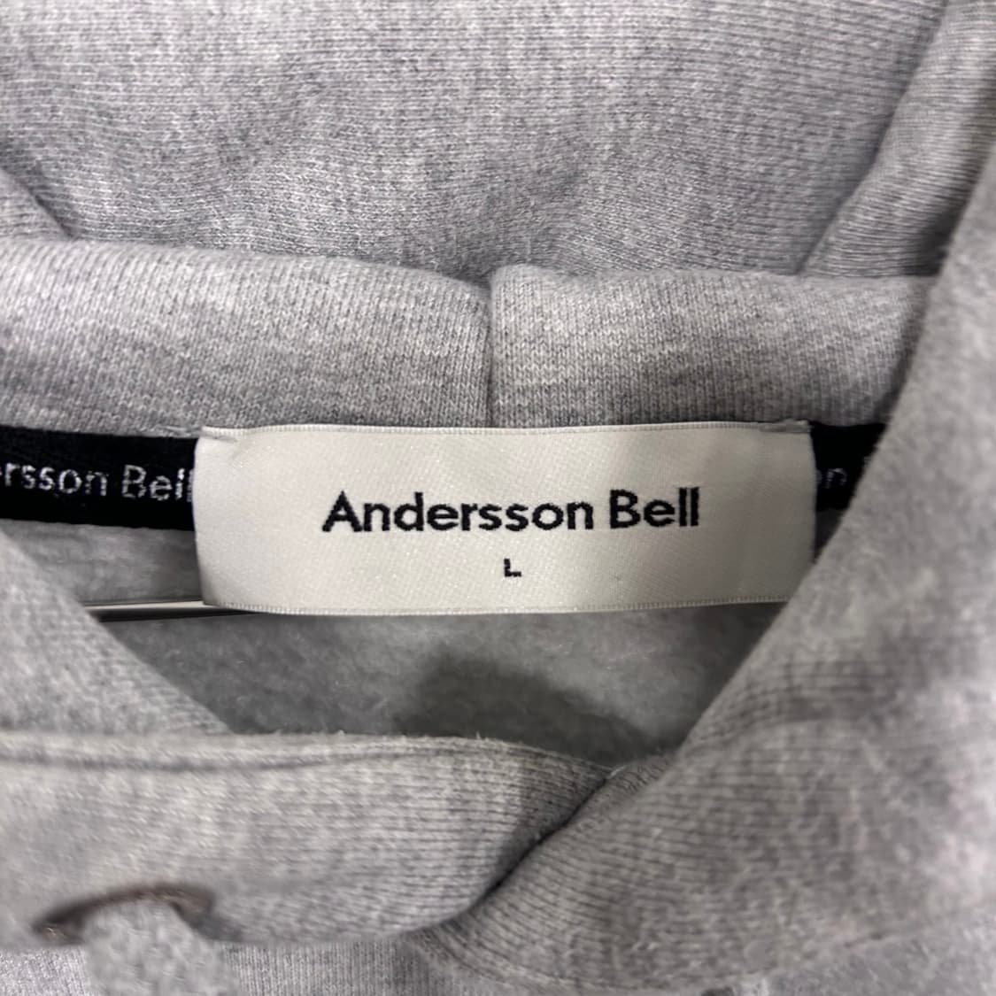 앤더슨벨 나일론 패치 헤비코튼 오버핏 기모 후드티 상품이미지3