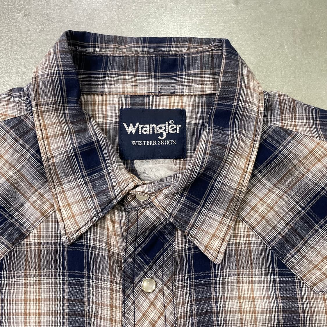Wrangler 랭글러 체크 웨스턴 반팔 셔츠 상품이미지6