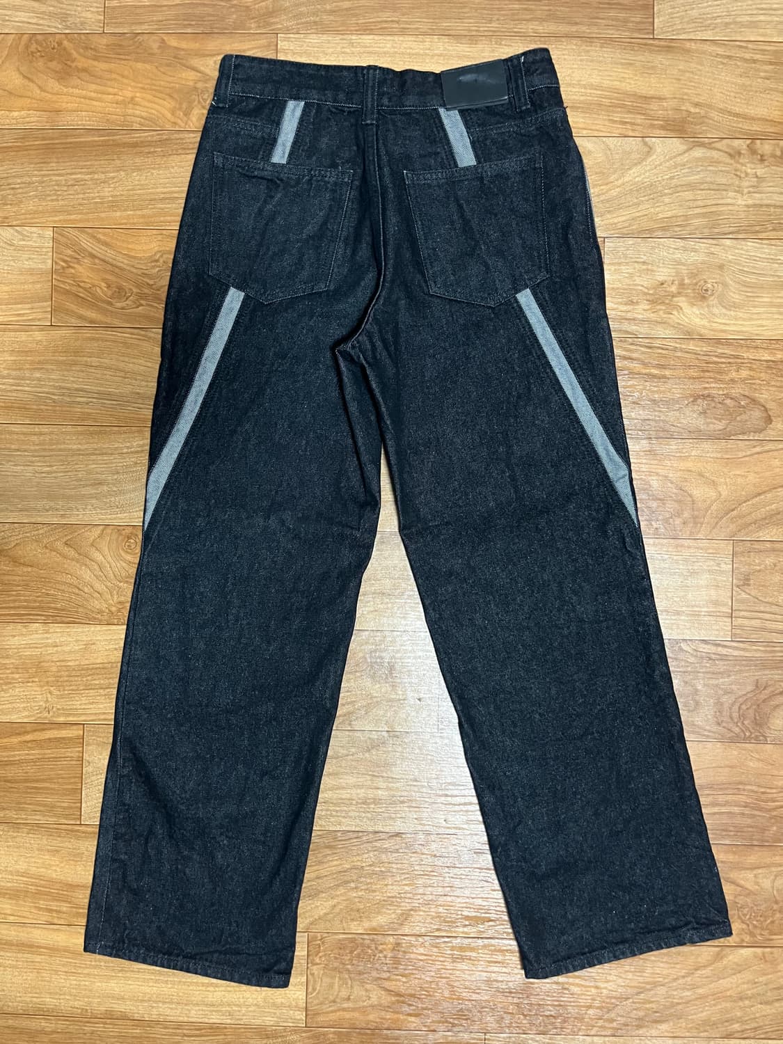 [48]애드오프 웨이브 컬 라인 데님팬츠 상품이미지2