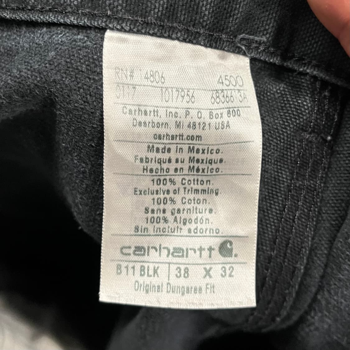 Carhartt B11 카펜터 팬츠 (37“) 상품이미지7