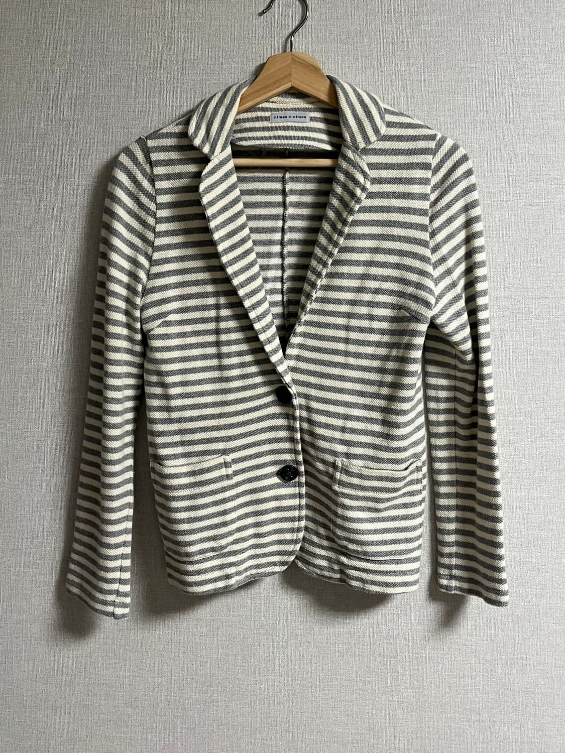 [일본소녀 / 스쿨룩] 스트라이프 가디건 아우터 상품이미지1