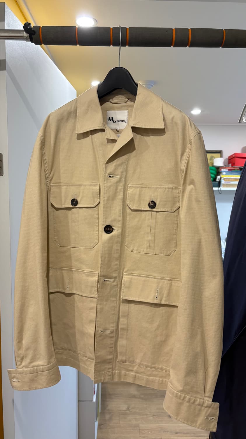 Doppiaa 아이보리 코튼 사파리 자켓 봄자켓 상품이미지1