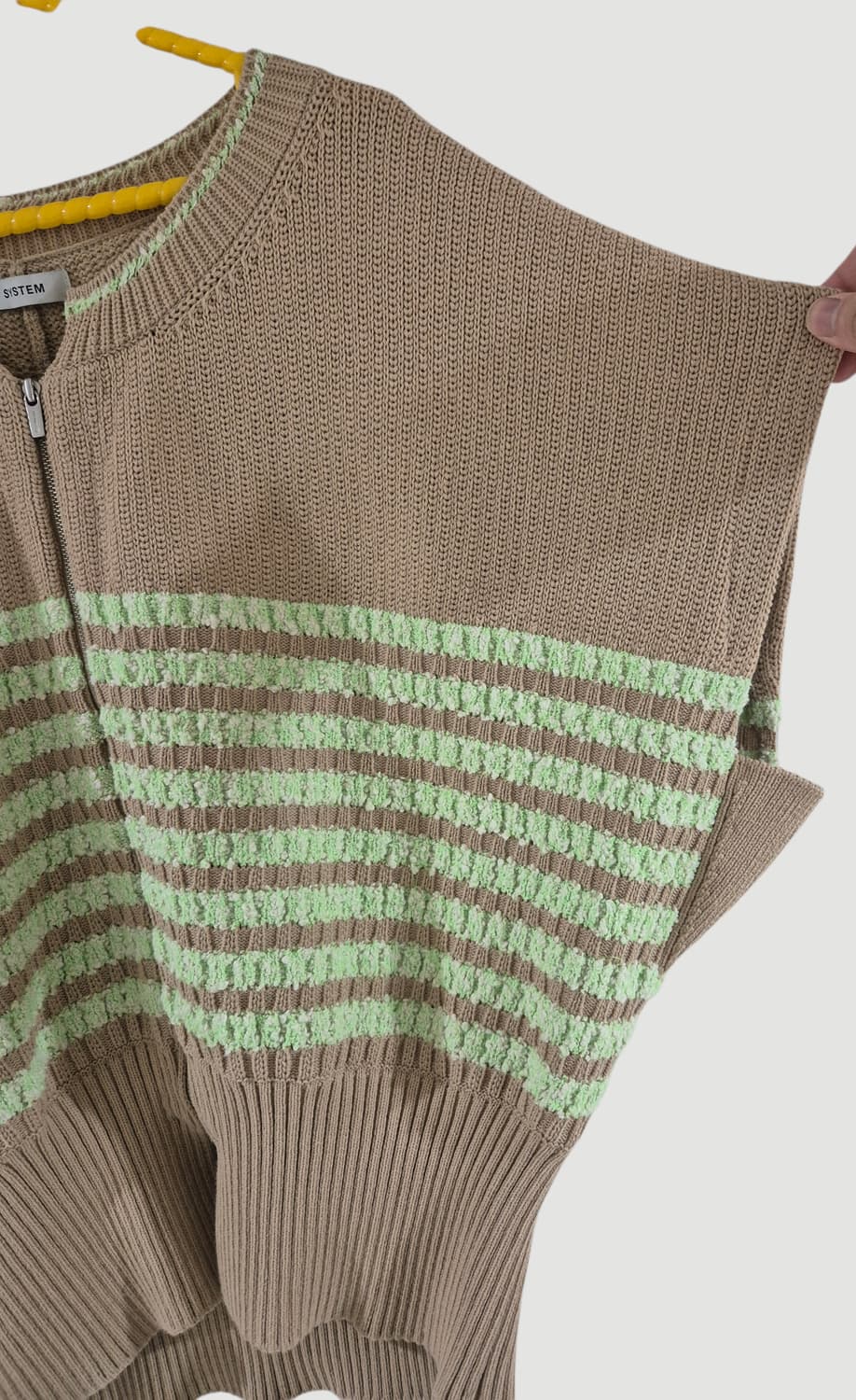 시스템 여자 y2k 니트 집업 상품이미지3